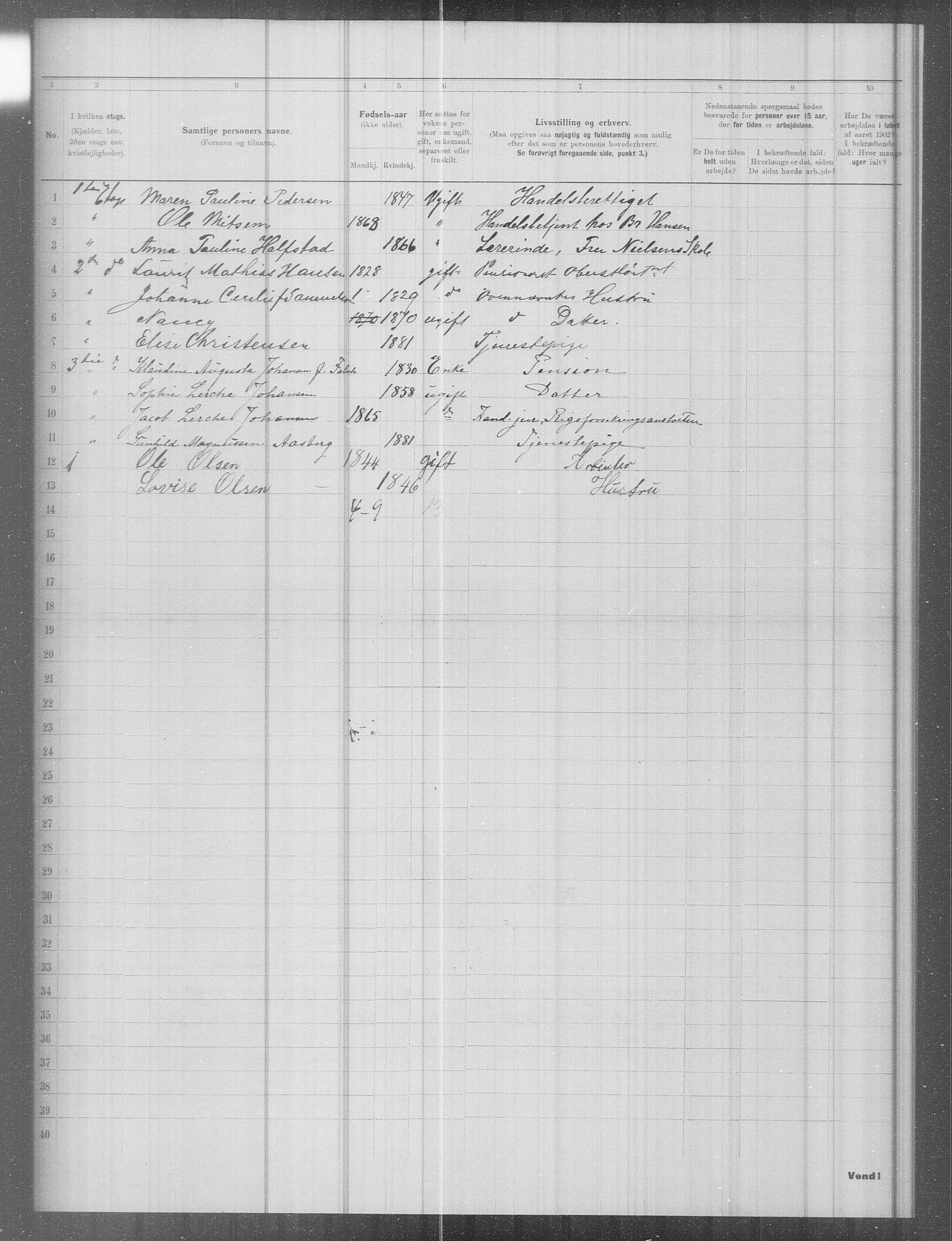 OBA, Municipal Census 1902 for Kristiania, 1902, p. 9053