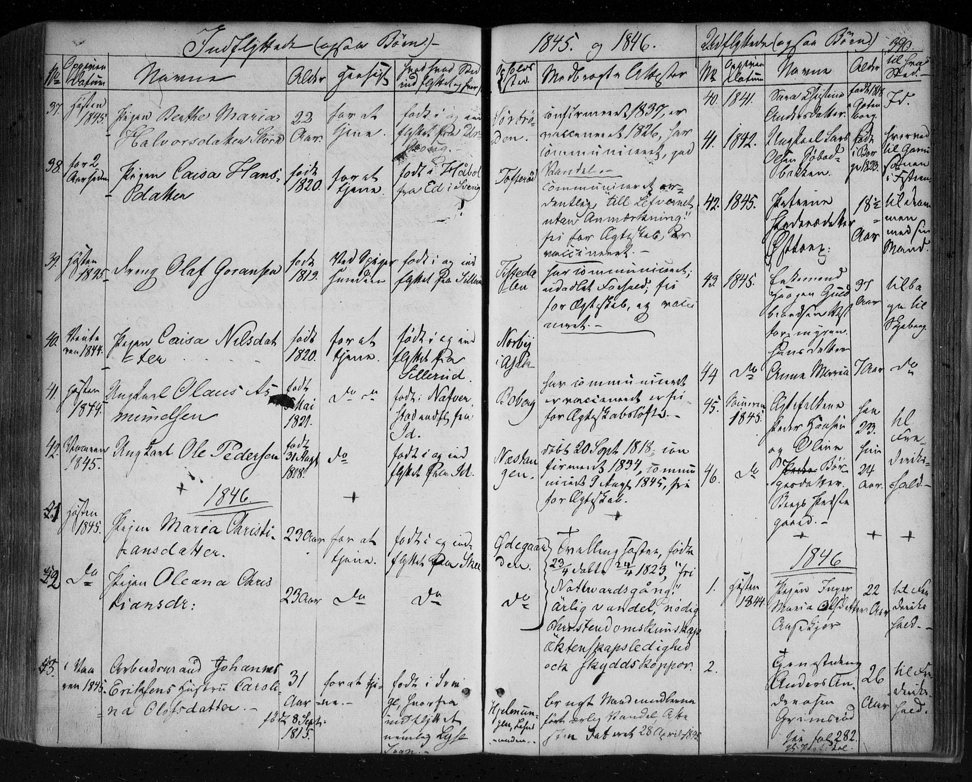 Berg prestekontor Kirkebøker, AV/SAO-A-10902/F/Fa/L0004: Parish register (official) no. I 4, 1843-1860, p. 390