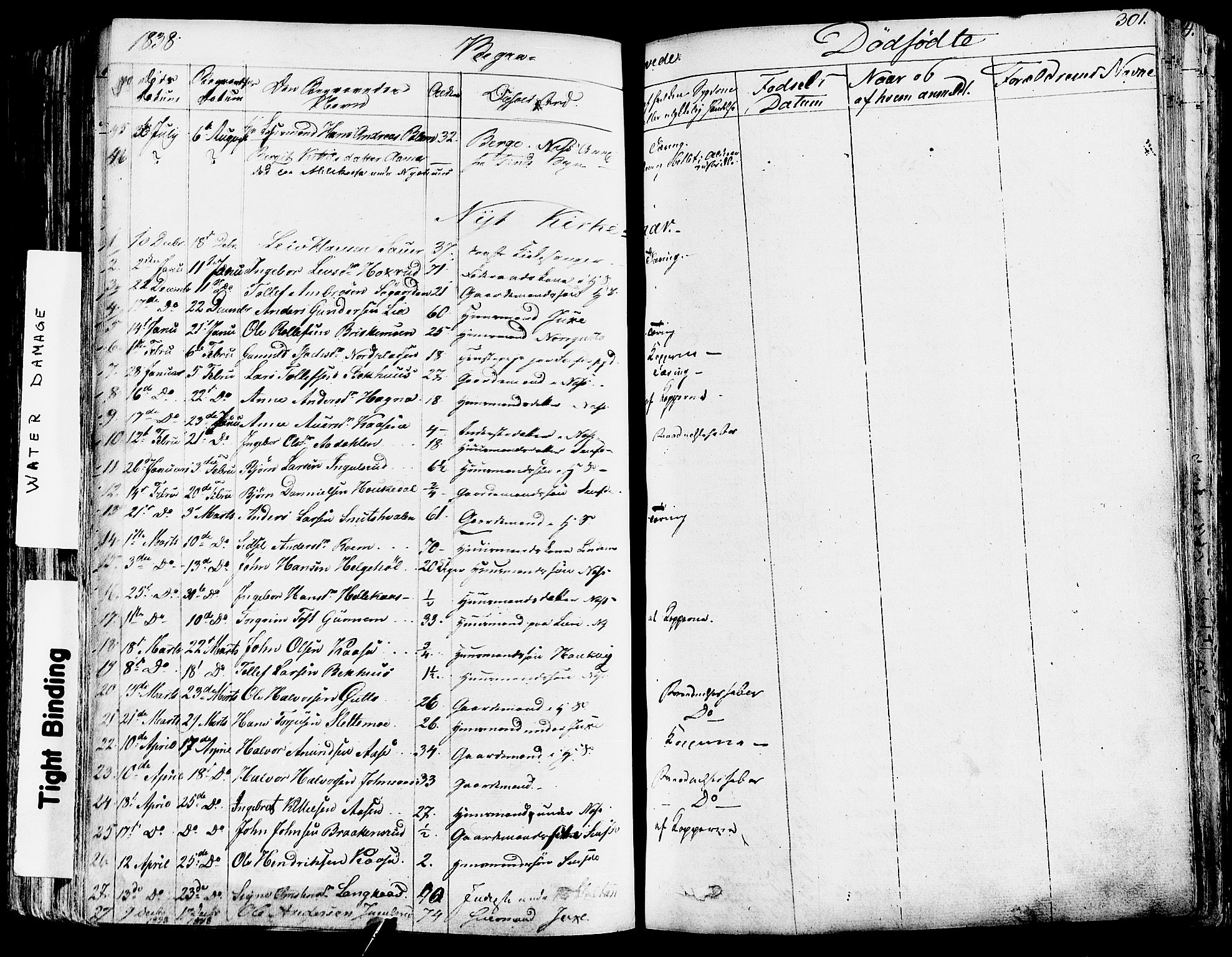 Sauherad kirkebøker, SAKO/A-298/F/Fa/L0006: Parish register (official) no. I 6, 1827-1850, p. 301