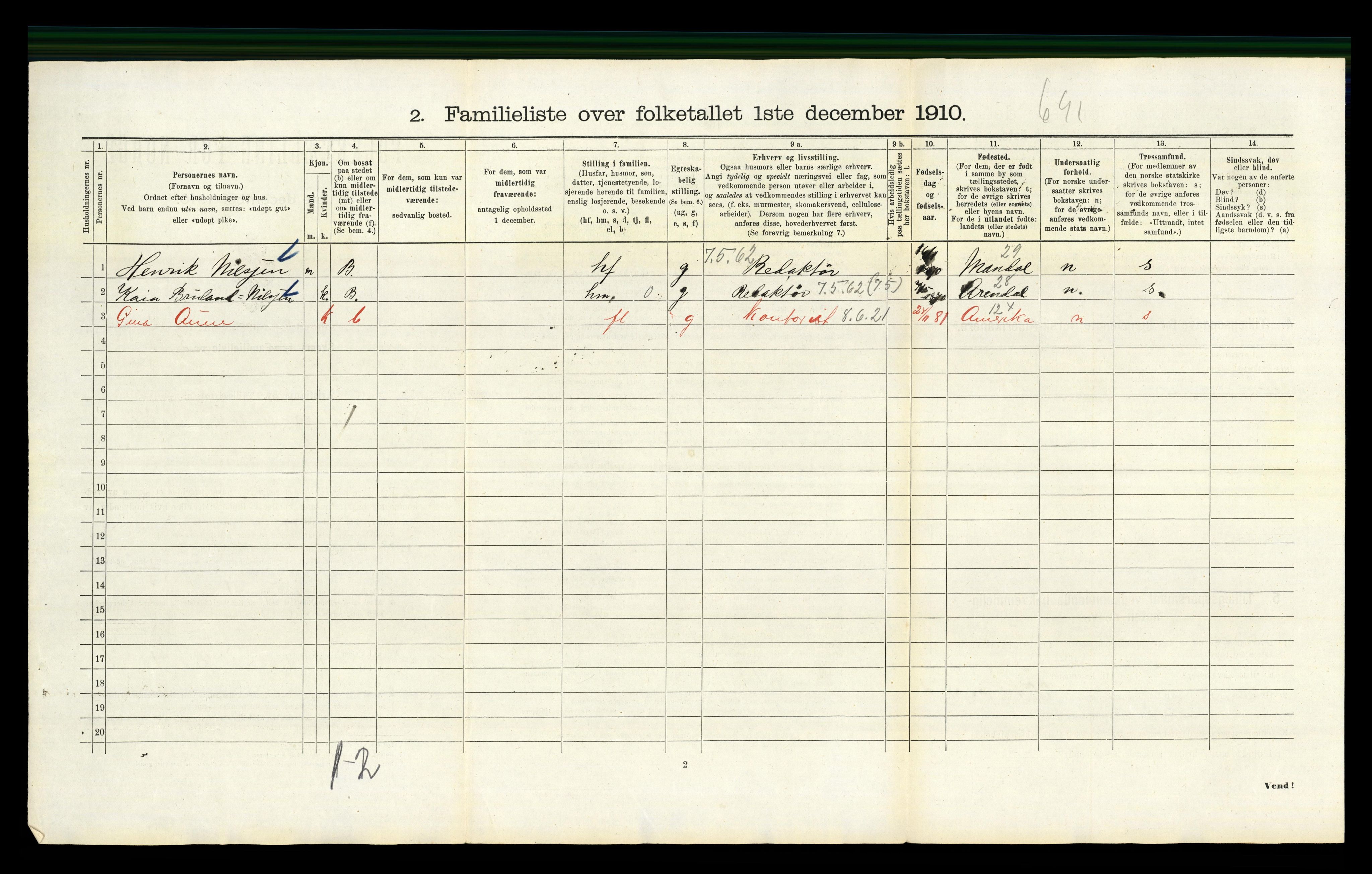 RA, 1910 census for Kristiania, 1910, p. 5418