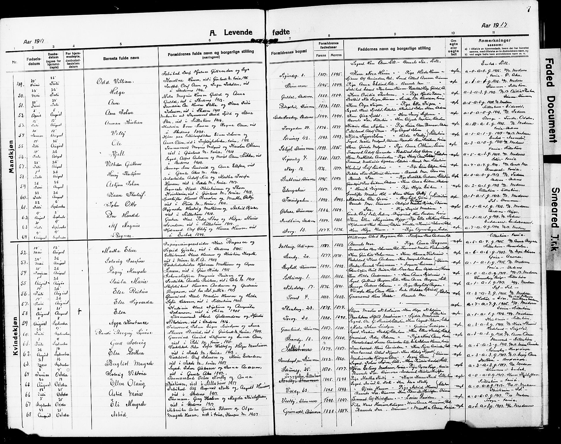 Skedsmo prestekontor Kirkebøker, AV/SAO-A-10033a/G/Gc/L0002: Parish register (copy) no. III 2, 1917-1931, p. 7