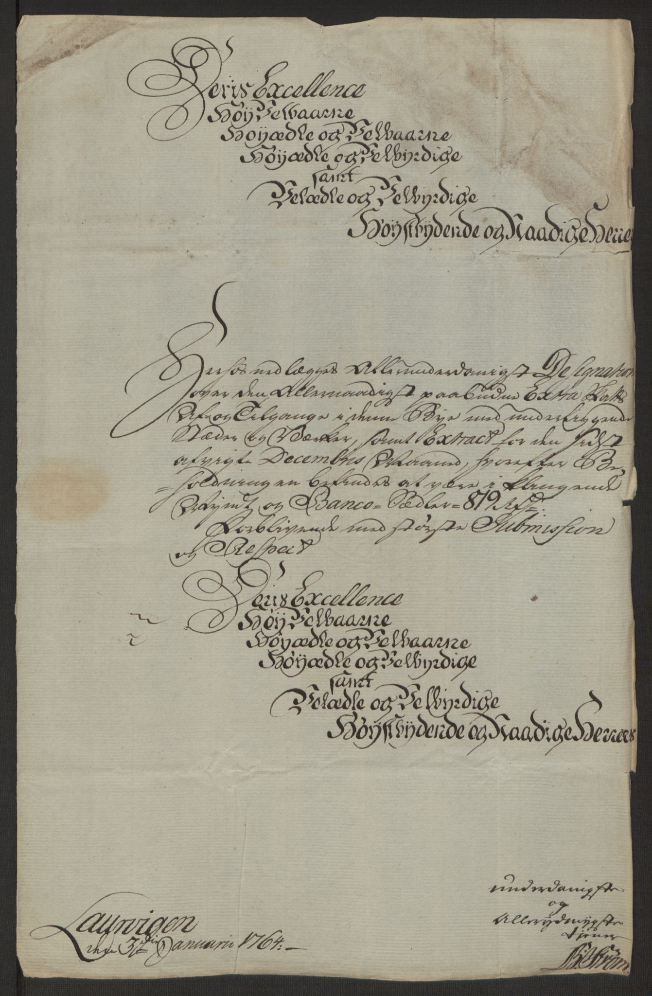 Rentekammeret inntil 1814, Reviderte regnskaper, Byregnskaper, AV/RA-EA-4066/R/Ri/L0183/0001: [I4] Kontribusjonsregnskap / Ekstraskatt, 1762-1768, p. 163