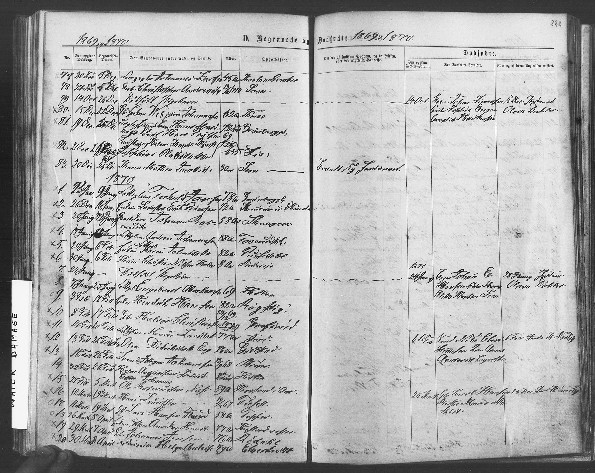 Vestby prestekontor Kirkebøker, SAO/A-10893/F/Fa/L0008: Parish register (official) no. I 8, 1863-1877, p. 222