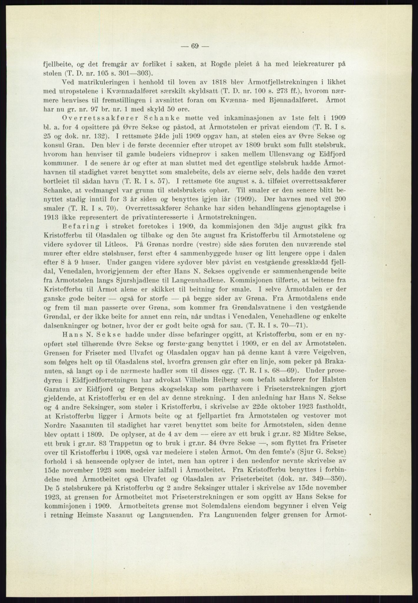 Høyfjellskommisjonen, AV/RA-S-1546/X/Xa/L0001: Nr. 1-33, 1909-1953, p. 675