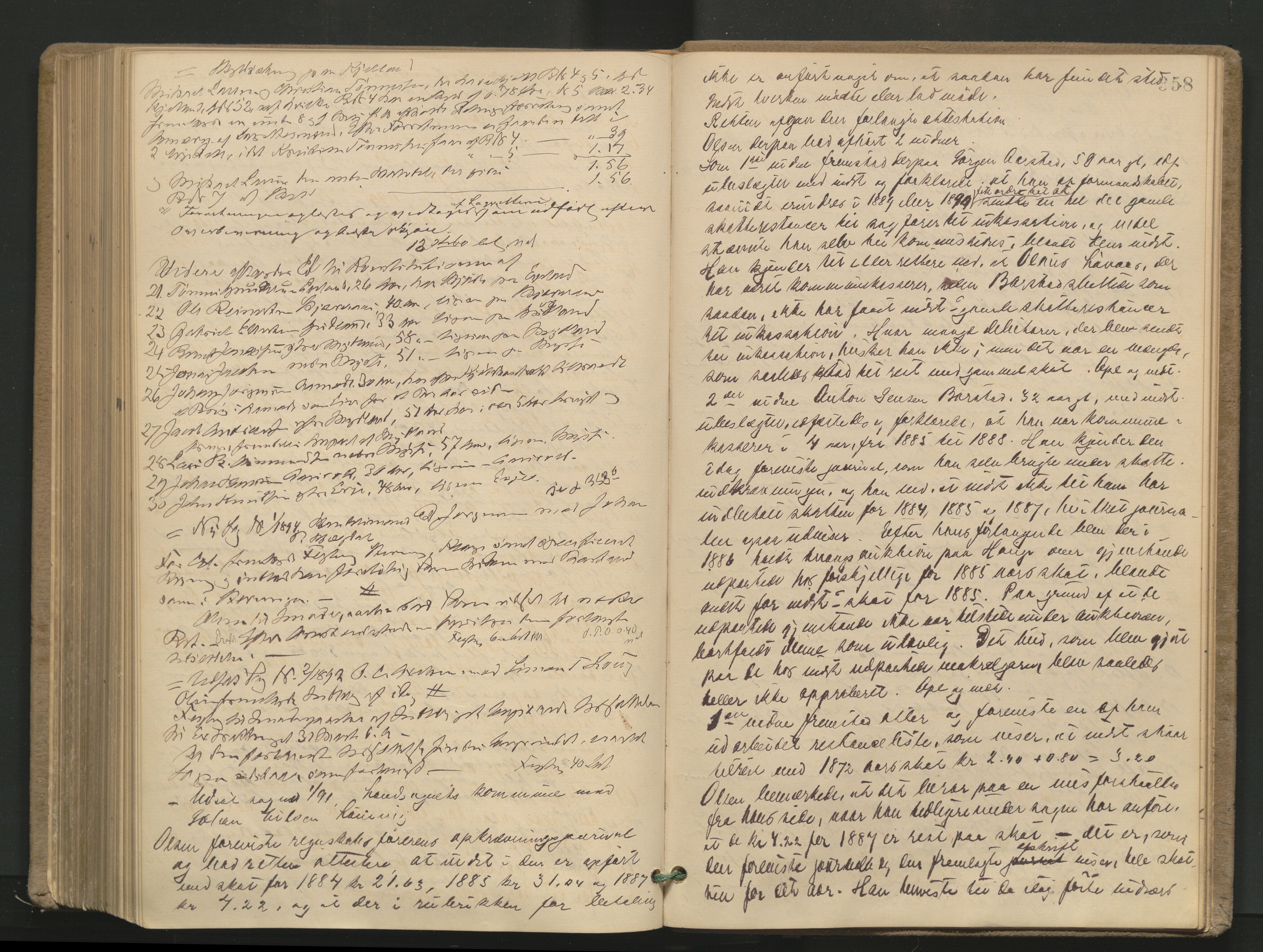 Dalane sorenskriveri, AV/SAST-A-100309/001/3/30/30BA/L0004: TINGBOK, 1888-1894, p. 357b-358a
