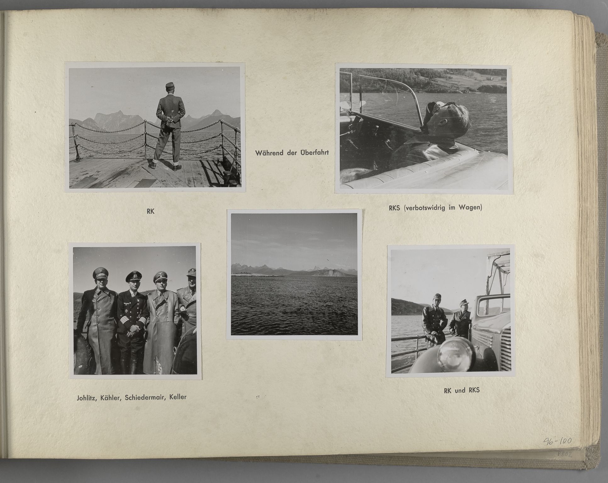 Tyske arkiver, Reichskommissariat, Bildarchiv, RA/RAFA-3309/U/L0071: Fotoalbum: Mit dem Reichskommissar nach Nordnorwegen und Finnland 10. bis 27. Juli 1942, 1942, p. 39