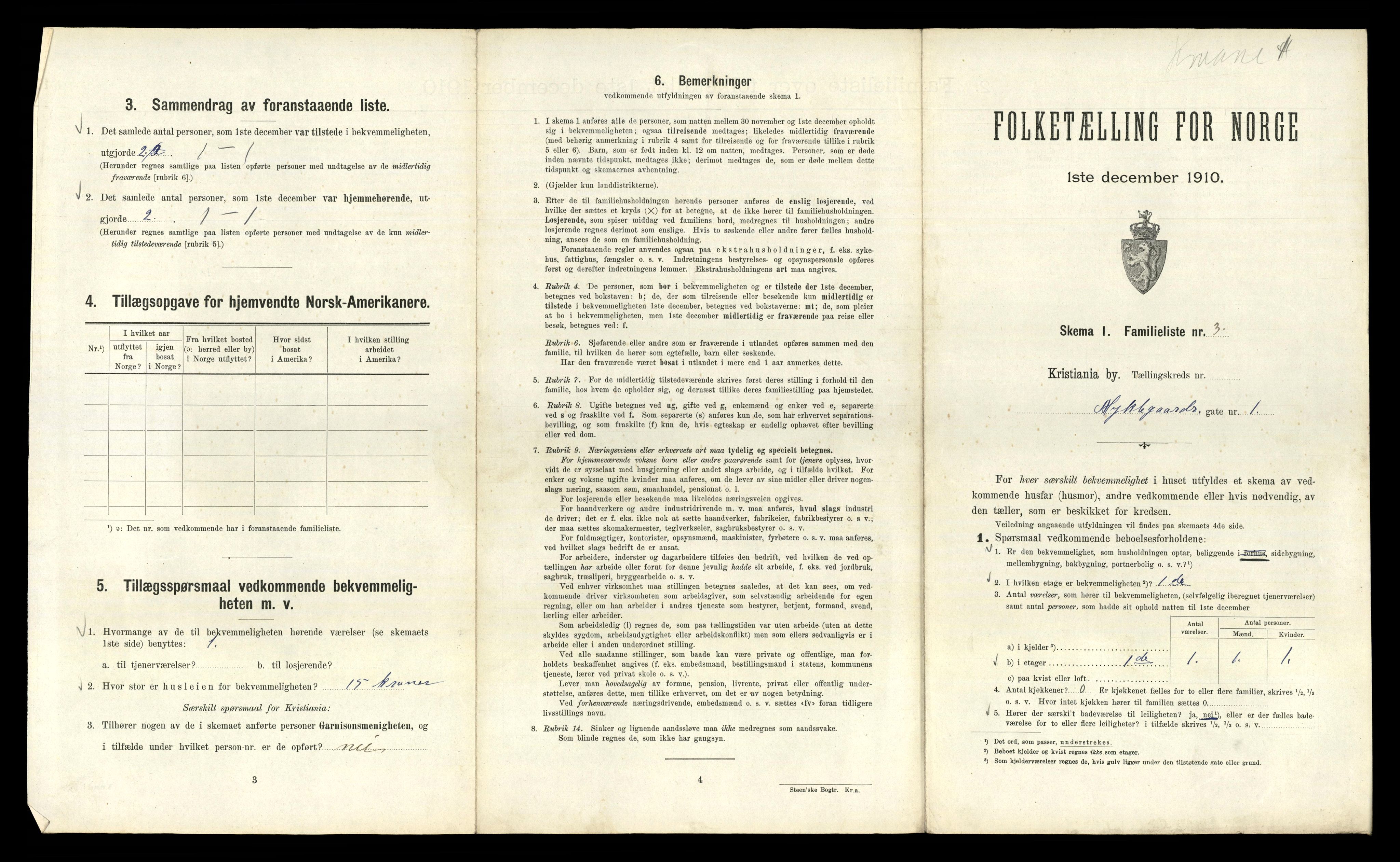 RA, 1910 census for Kristiania, 1910, p. 66459