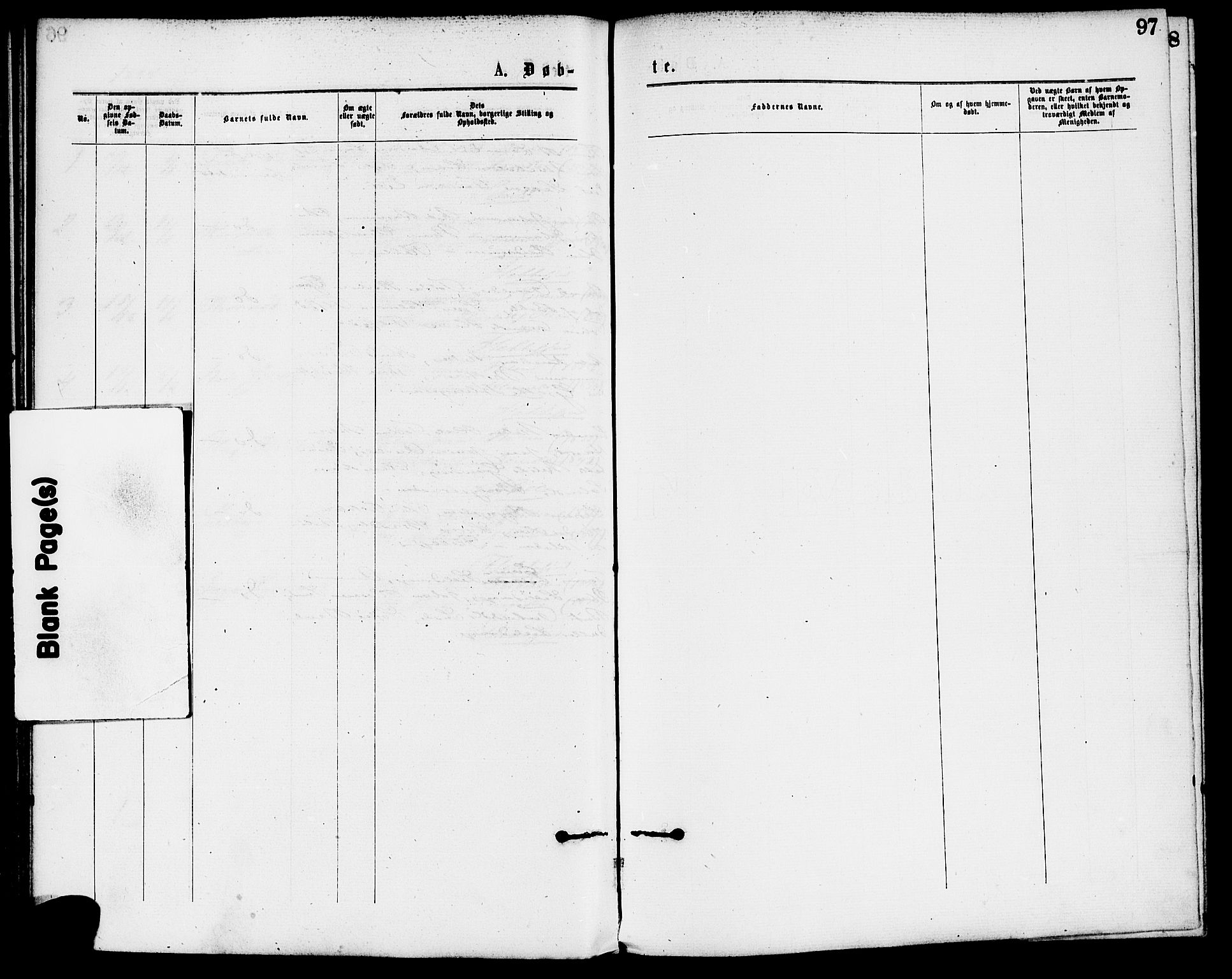 Flekkefjord sokneprestkontor, SAK/1111-0012/F/Fa/Fac/L0007: Parish register (official) no. A 7, 1875-1885, p. 97