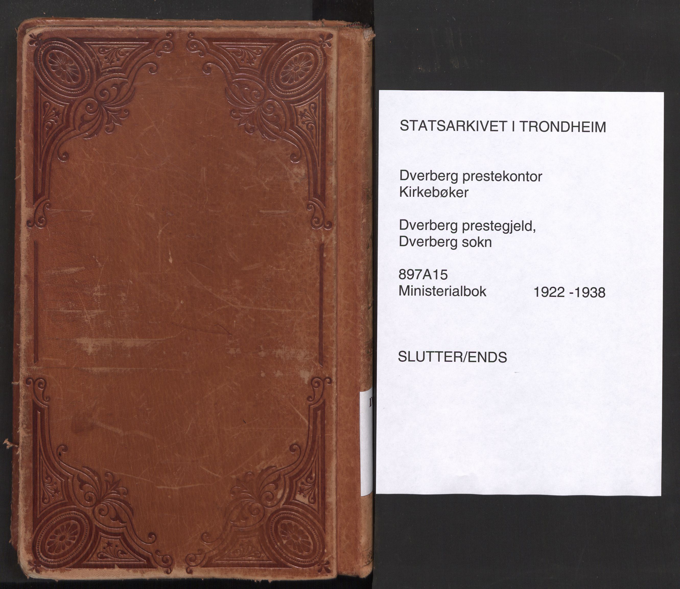 Ministerialprotokoller, klokkerbøker og fødselsregistre - Nordland, AV/SAT-A-1459/897/L1408: Parish register (official) no. 897A15, 1922-1938