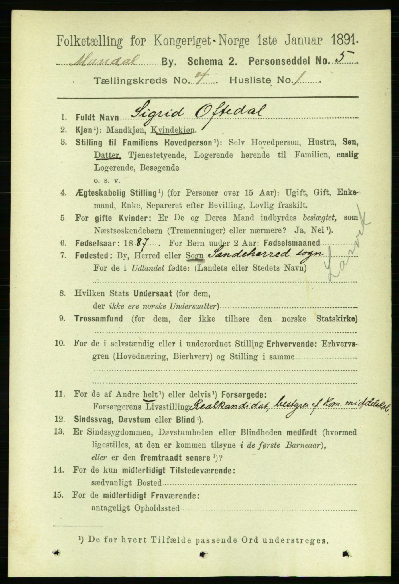 RA, 1891 census for 1002 Mandal, 1891, p. 1791