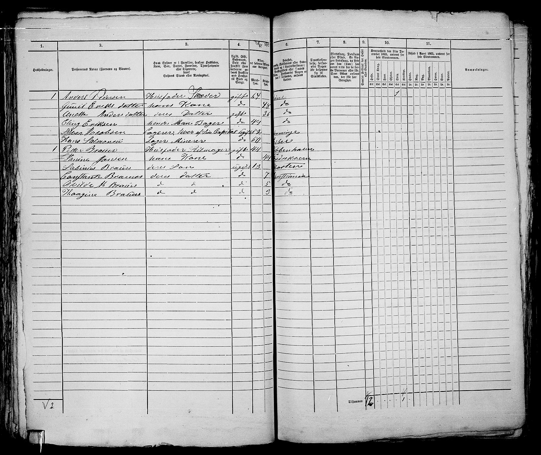 RA, 1865 census for Fredrikstad/Fredrikstad, 1865, p. 551