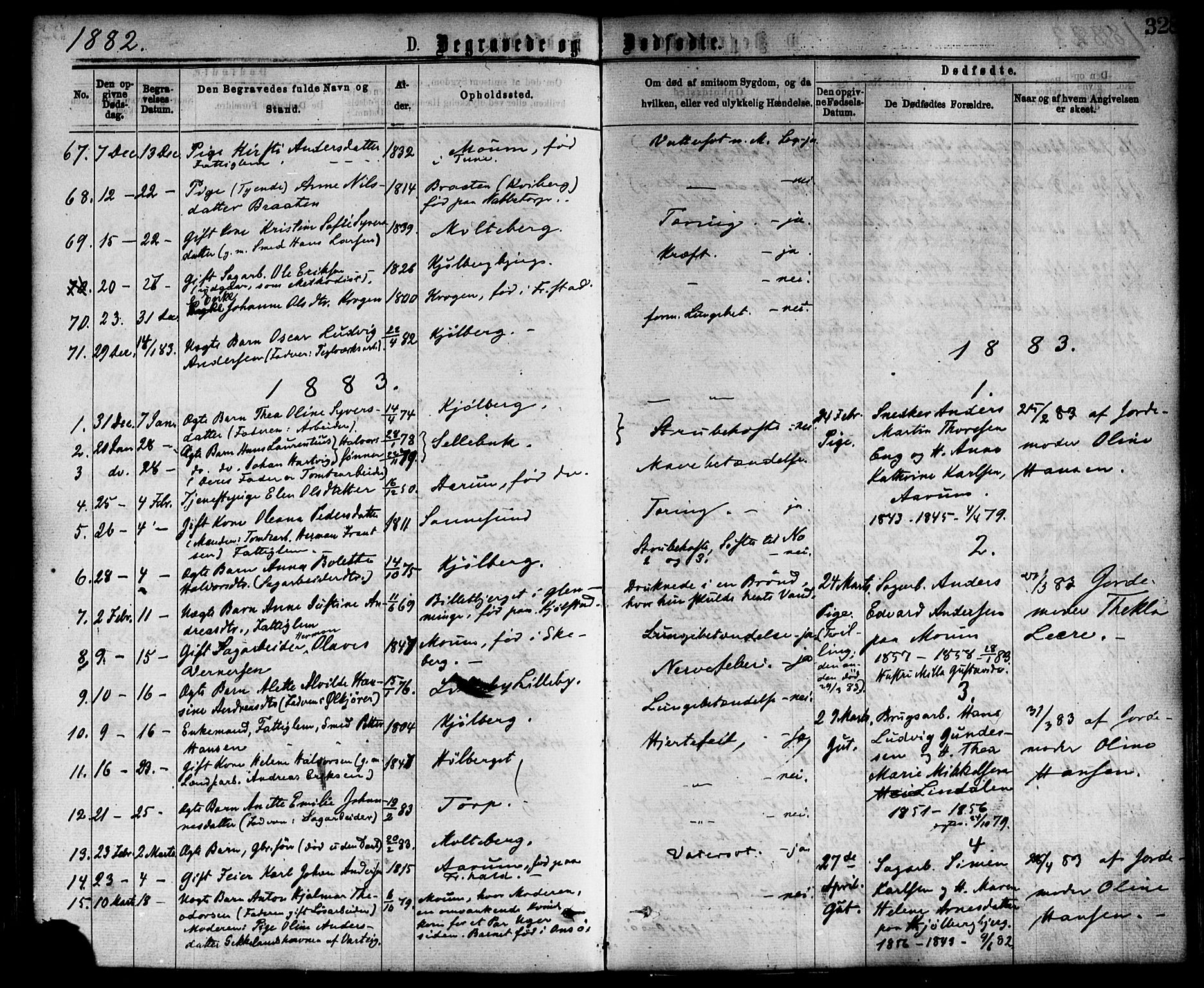 Borge prestekontor Kirkebøker, SAO/A-10903/F/Fa/L0007: Parish register (official) no. I 7, 1875-1886, p. 328