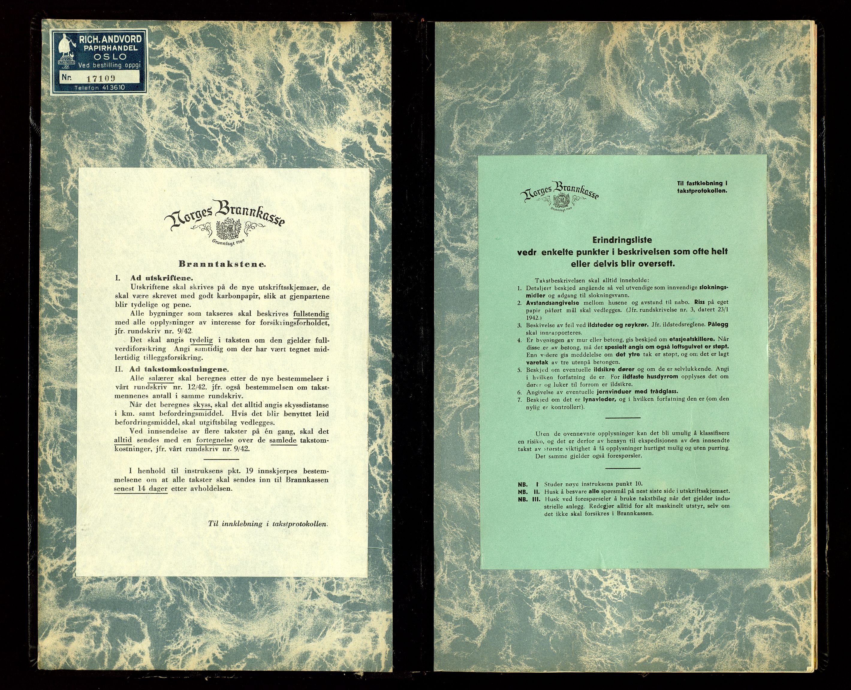 Norges Brannkasse, Biri, AV/SAH-NBRANB-043/Fa/L0004: Branntakstprotokoll - tekst, 1951-1953