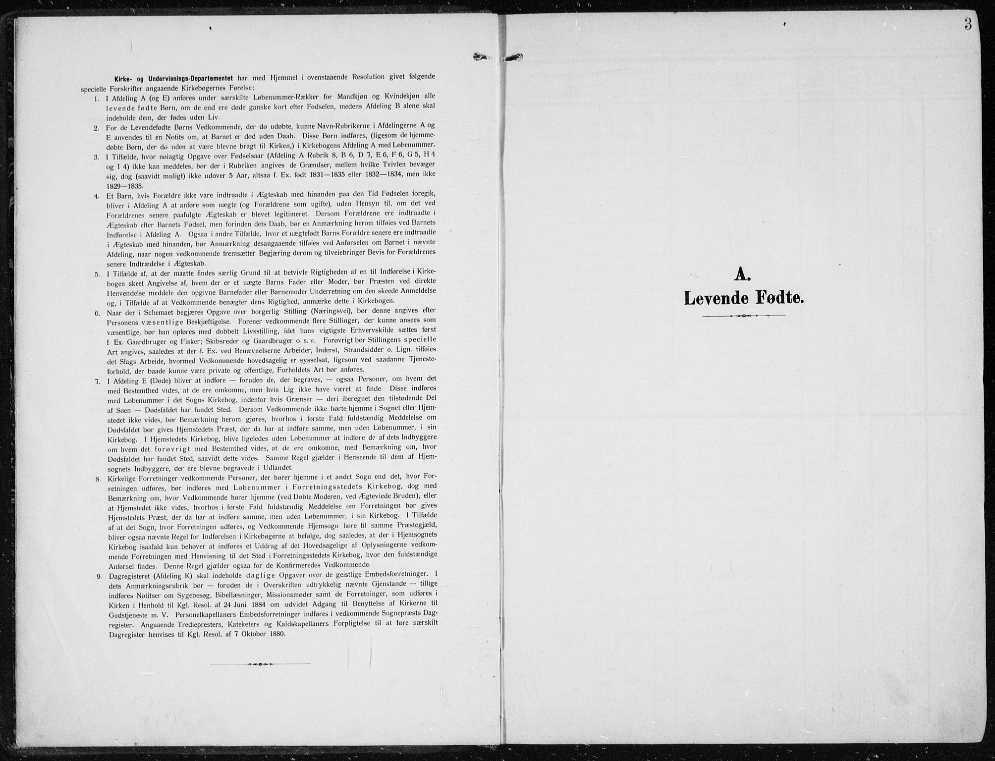 Modum kirkebøker, SAKO/A-234/F/Fa/L0014a: Parish register (official) no. 14A, 1906-1918, p. 3