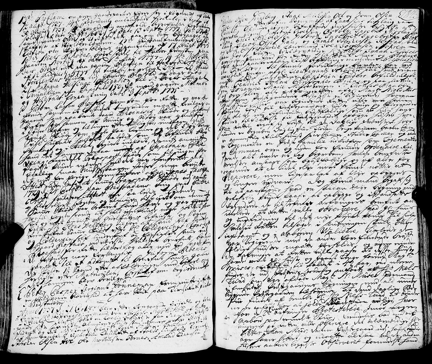 Inderøy sorenskriveri, SAT/A-4147/1/1/1A/L0008: Tingbok, 1733-1746, p. 183b-184a