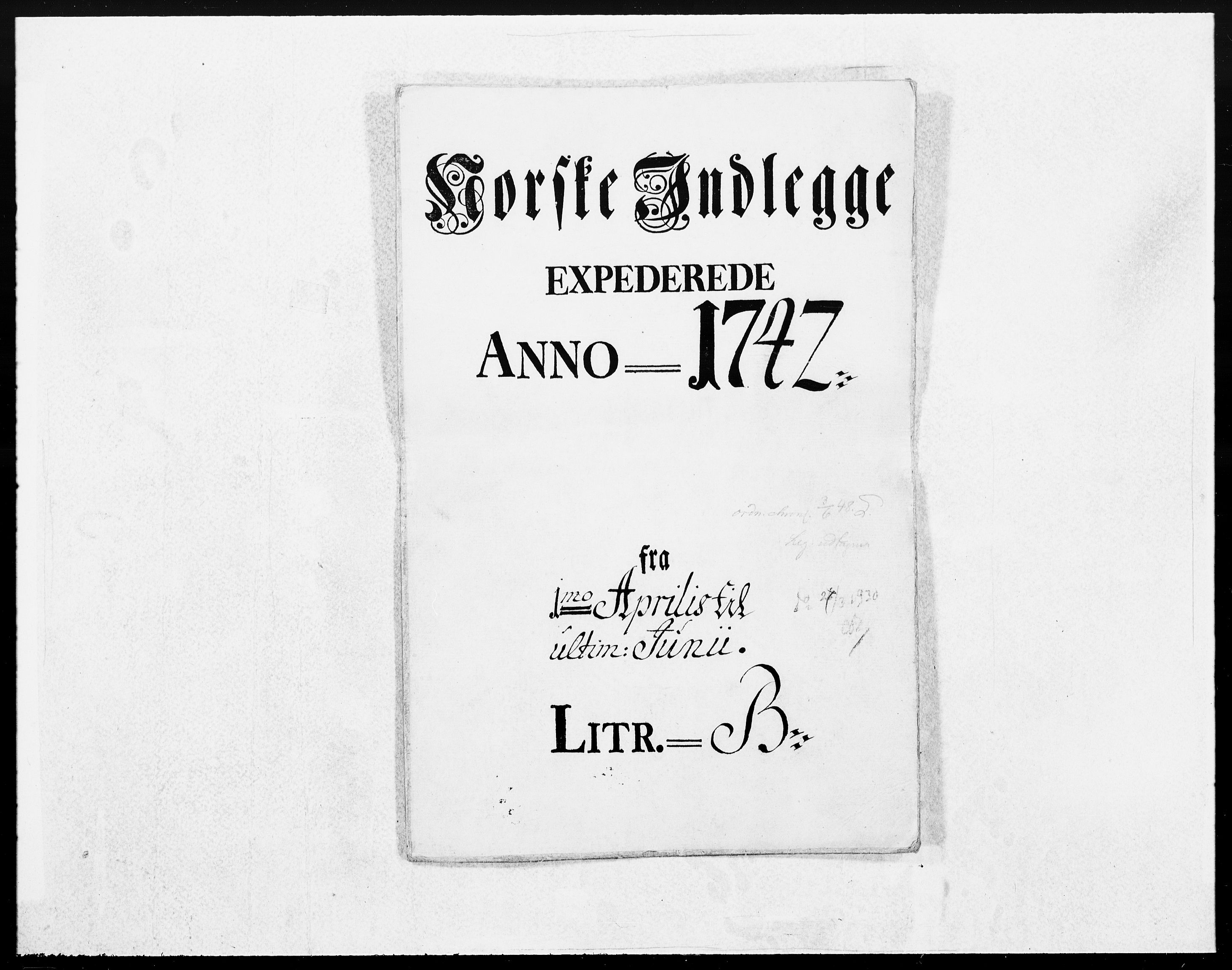 Danske Kanselli 1572-1799, RA/EA-3023/F/Fc/Fcc/Fcca/L0135: Norske innlegg 1572-1799, 1742, p. 130