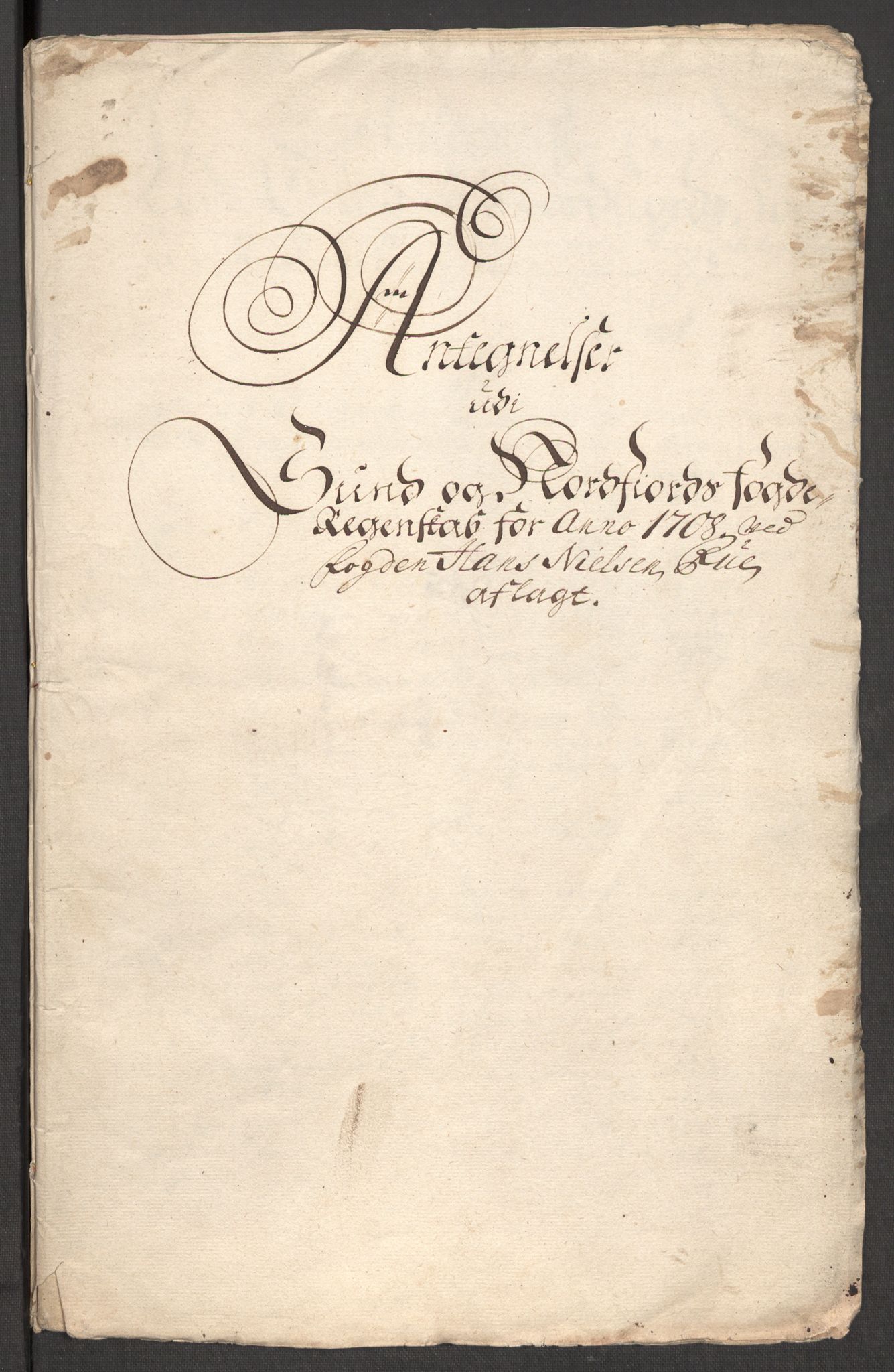 Rentekammeret inntil 1814, Reviderte regnskaper, Fogderegnskap, RA/EA-4092/R53/L3431: Fogderegnskap Sunn- og Nordfjord, 1708, p. 216