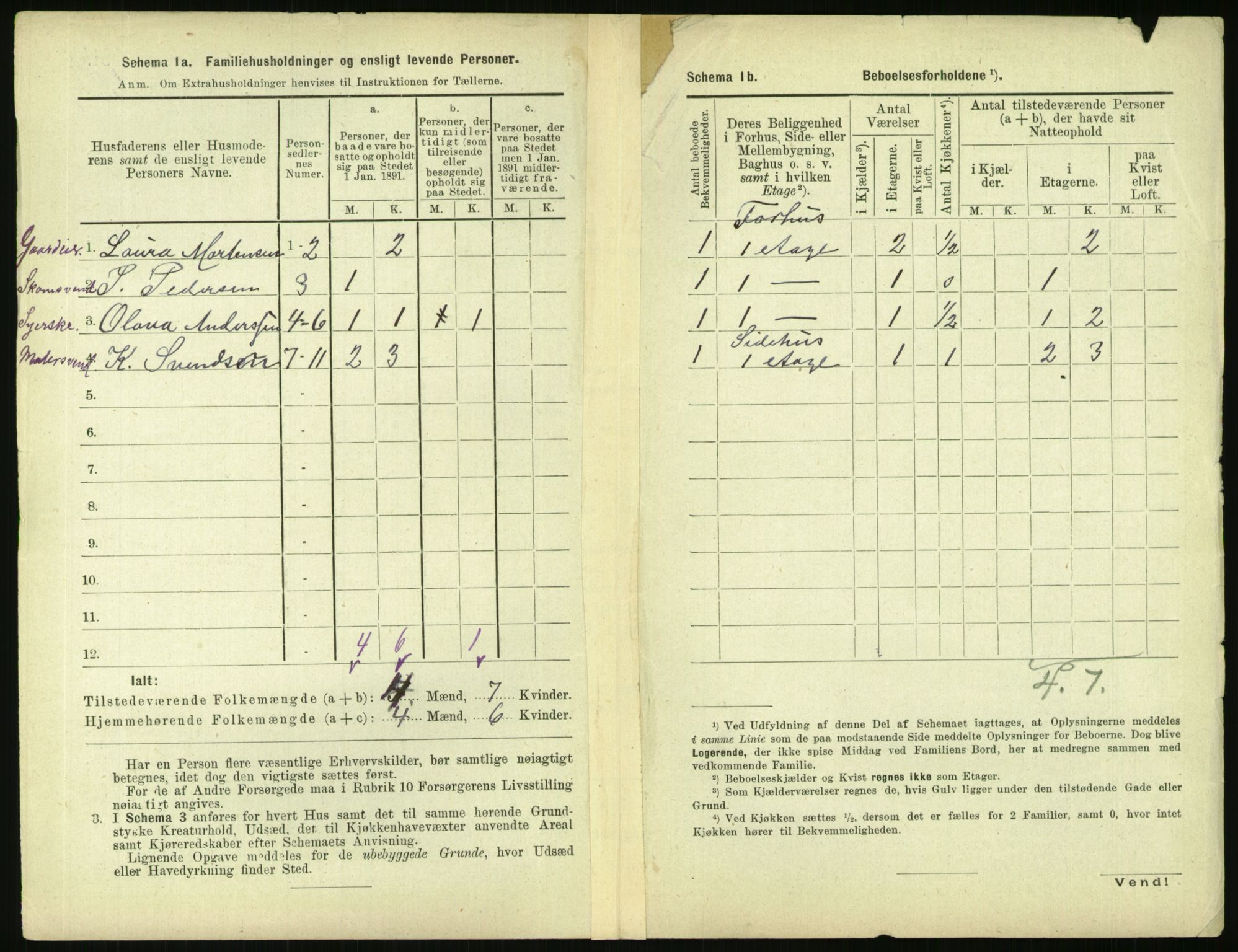 RA, 1891 census for 0301 Kristiania, 1891, p. 96108