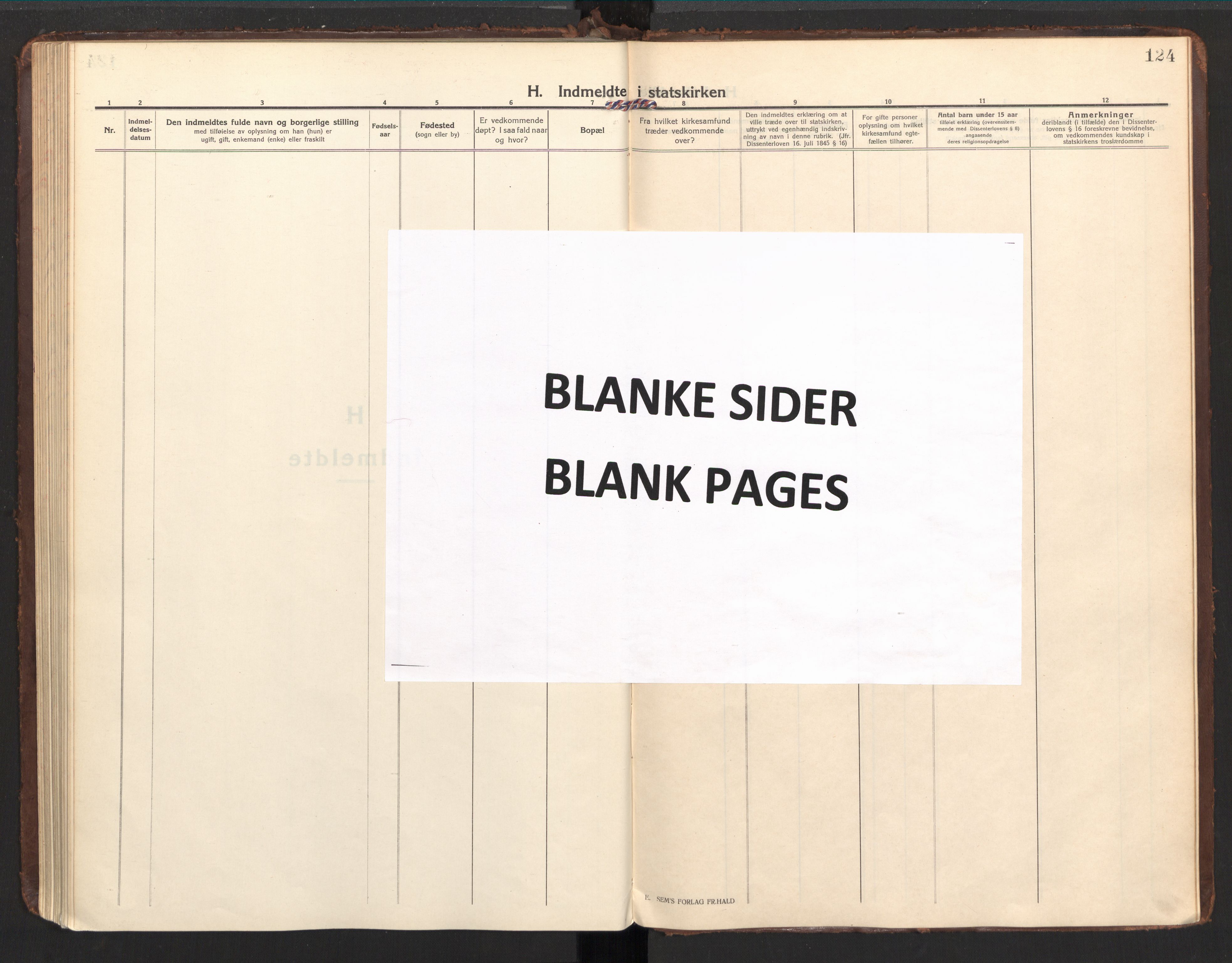 Ministerialprotokoller, klokkerbøker og fødselsregistre - Nordland, SAT/A-1459/857/L0825: Parish register (official) no. 857A05, 1917-1946, p. 124