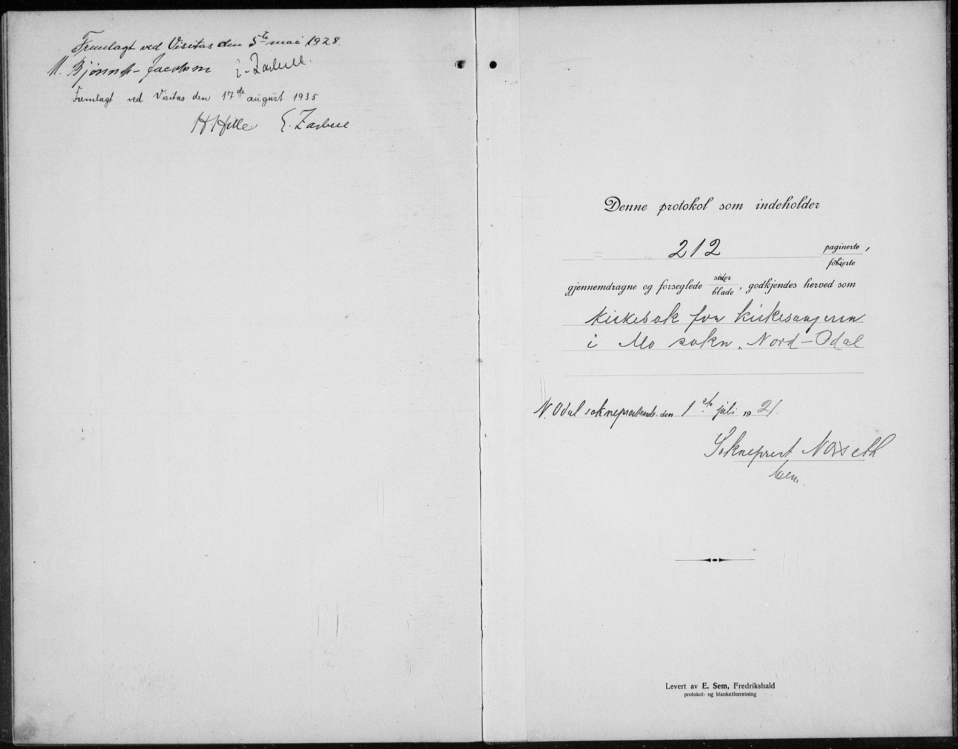 Nord-Odal prestekontor, AV/SAH-PREST-032/H/Ha/Hab/L0004: Parish register (copy) no. 4, 1921-1936