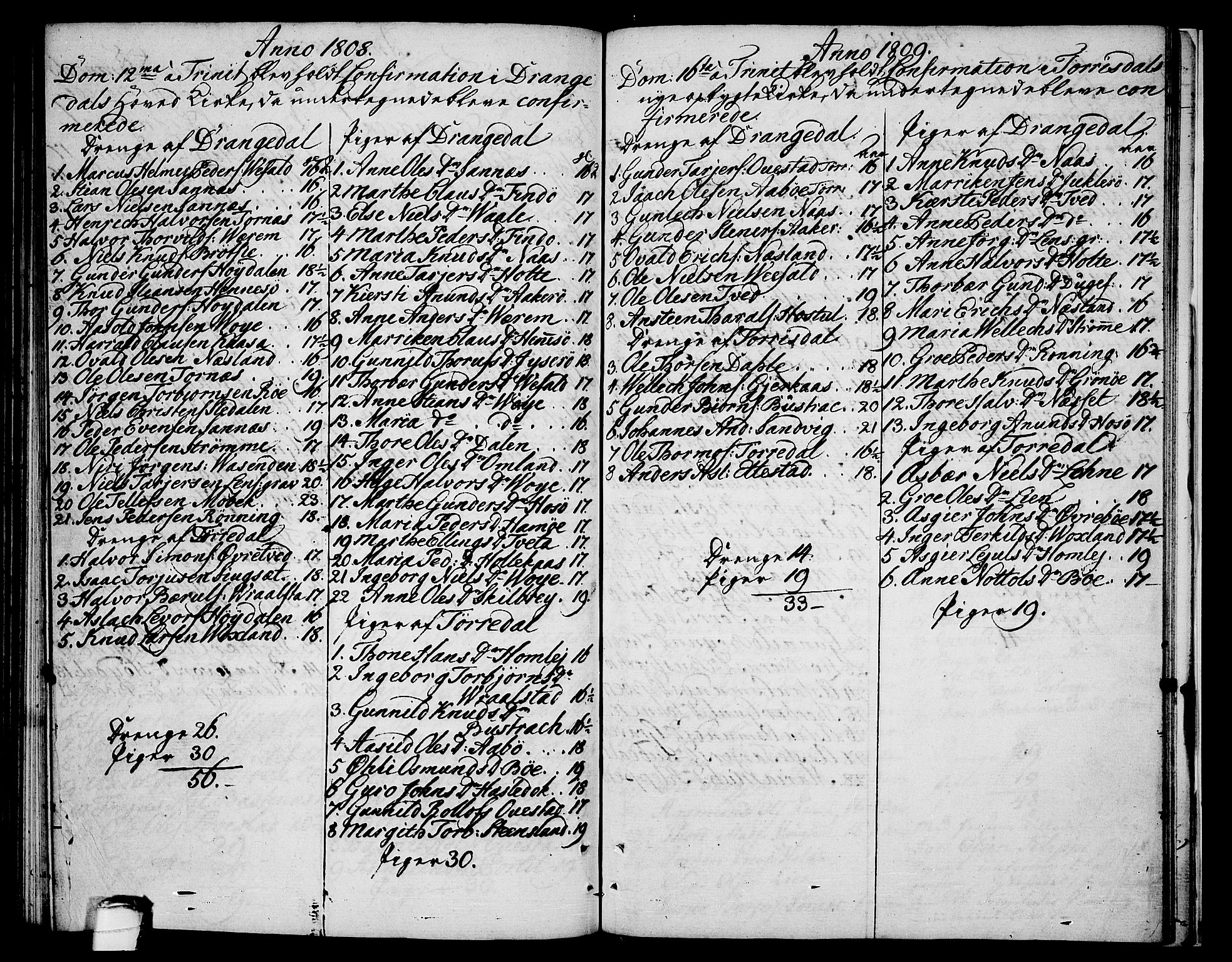 Drangedal kirkebøker, AV/SAKO-A-258/F/Fa/L0004: Parish register (official) no. 4, 1802-1814