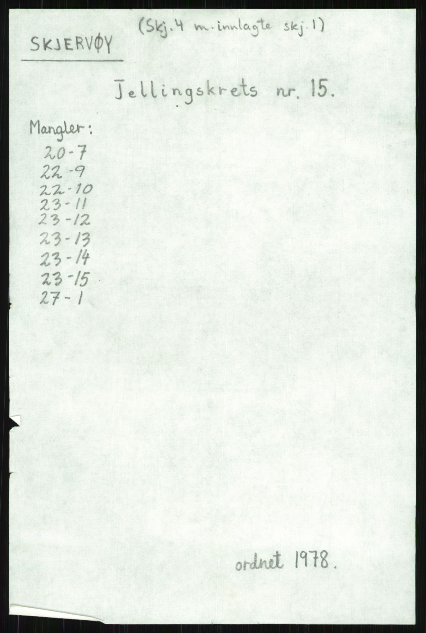 SATØ, 1920 census for Skjervøy, 1920, p. 7158