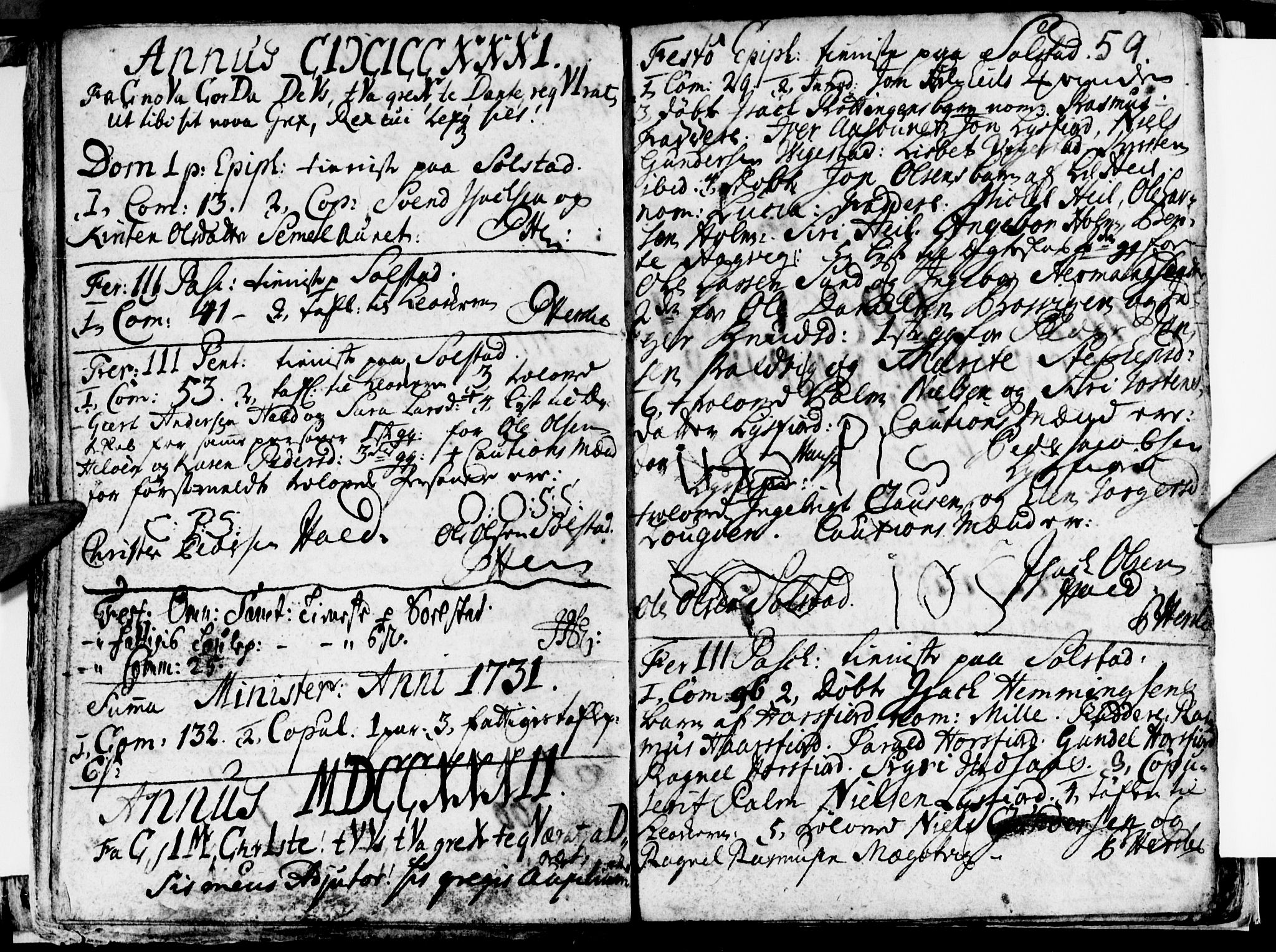Ministerialprotokoller, klokkerbøker og fødselsregistre - Nordland, SAT/A-1459/811/L0164: Parish register (official) no. 811A01, 1677-1762, p. 59