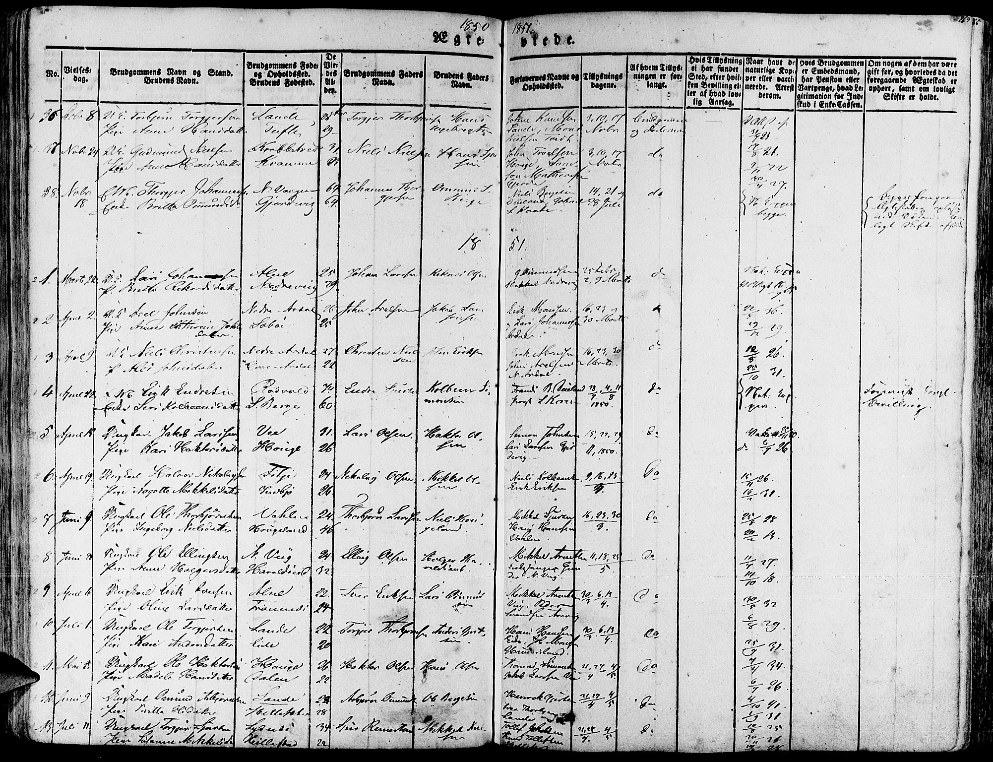 Fjelberg sokneprestembete, AV/SAB-A-75201/H/Haa: Parish register (official) no. A 6, 1835-1851, p. 263