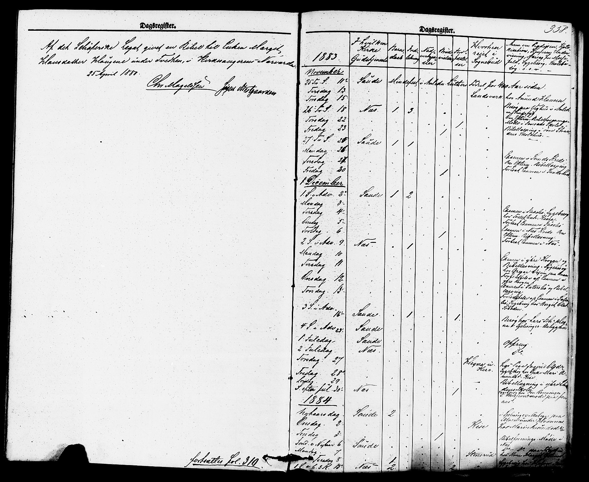 Sauherad kirkebøker, SAKO/A-298/F/Fa/L0008: Parish register (official) no. I 8, 1873-1886, p. 358
