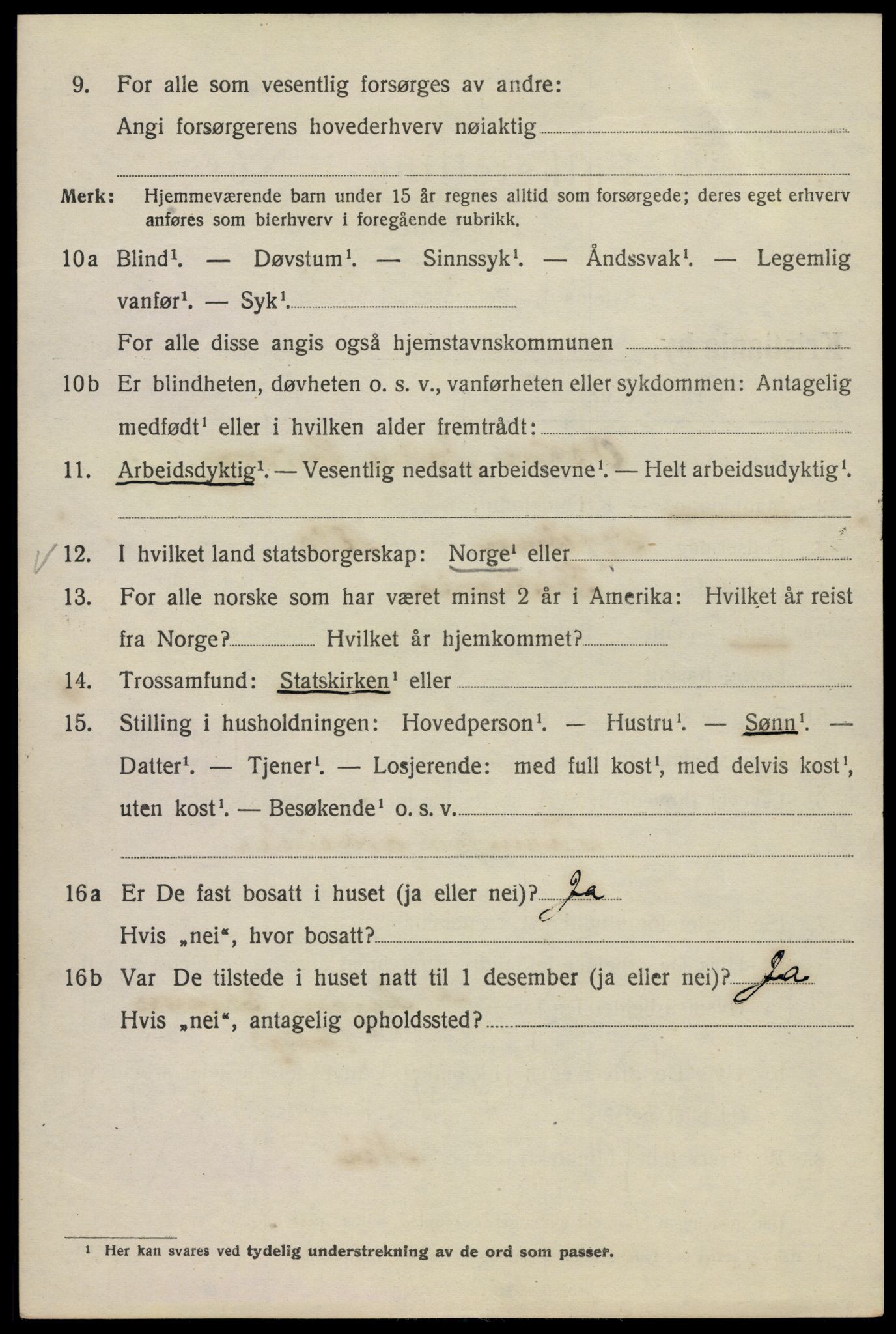 SAO, 1920 census for Kristiania, 1920, p. 276130