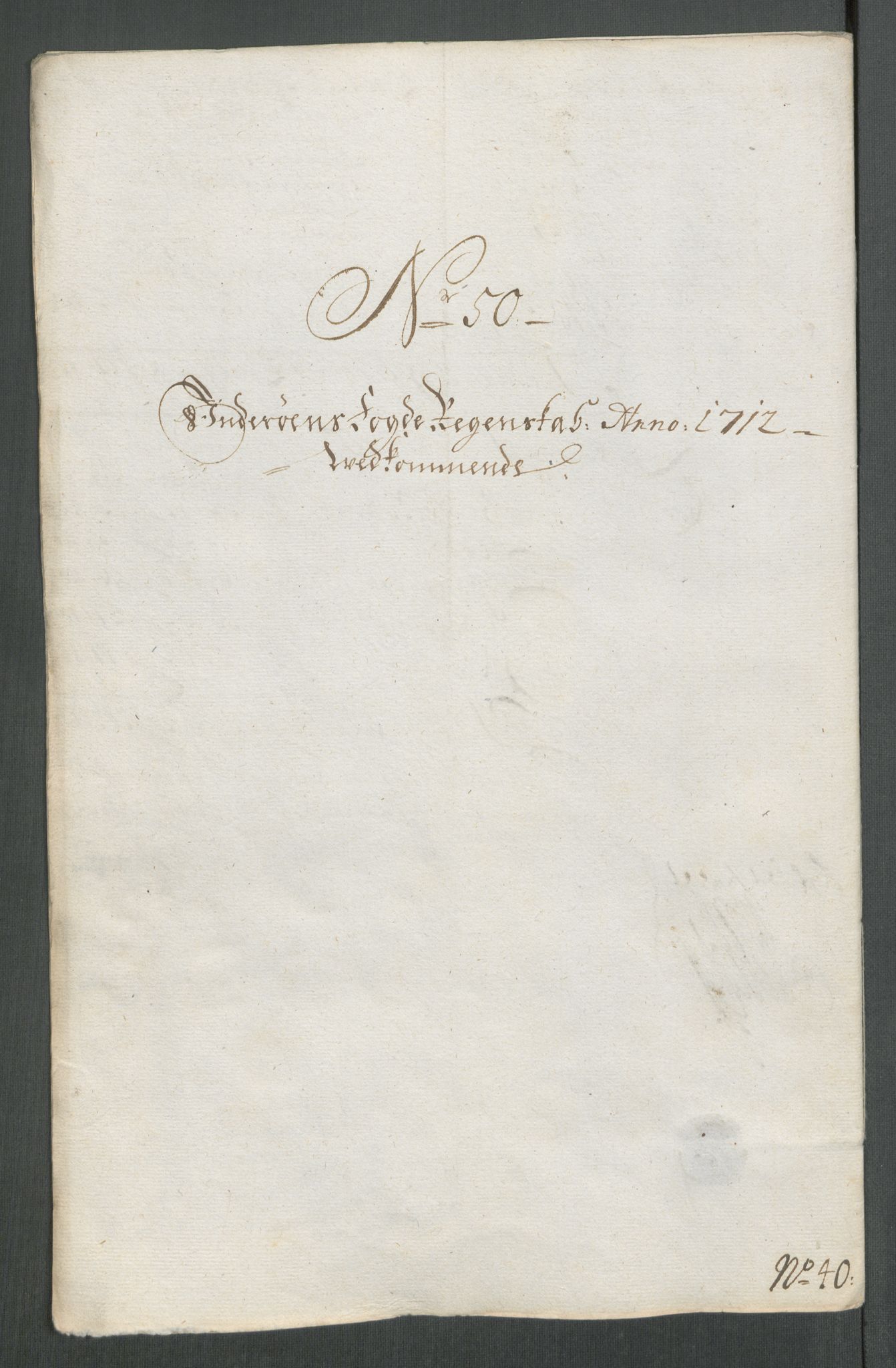 Rentekammeret inntil 1814, Reviderte regnskaper, Fogderegnskap, RA/EA-4092/R63/L4320: Fogderegnskap Inderøy, 1712, p. 346