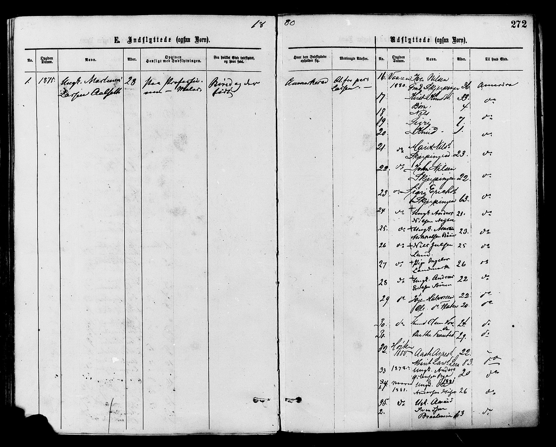 Nord-Aurdal prestekontor, SAH/PREST-132/H/Ha/Haa/L0009: Parish register (official) no. 9, 1876-1882, p. 272