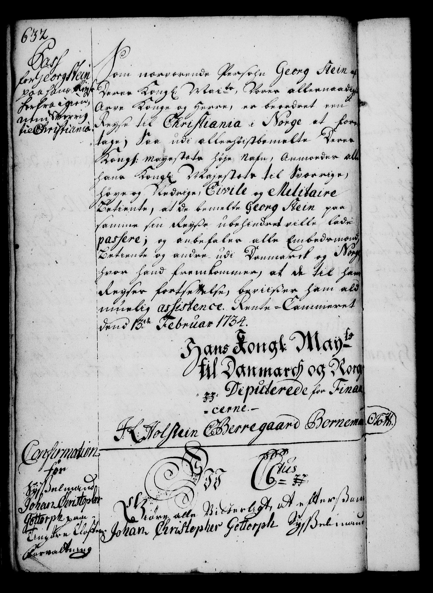 Rentekammeret, Kammerkanselliet, RA/EA-3111/G/Gg/Gga/L0003: Norsk ekspedisjonsprotokoll med register (merket RK 53.3), 1727-1734, p. 632