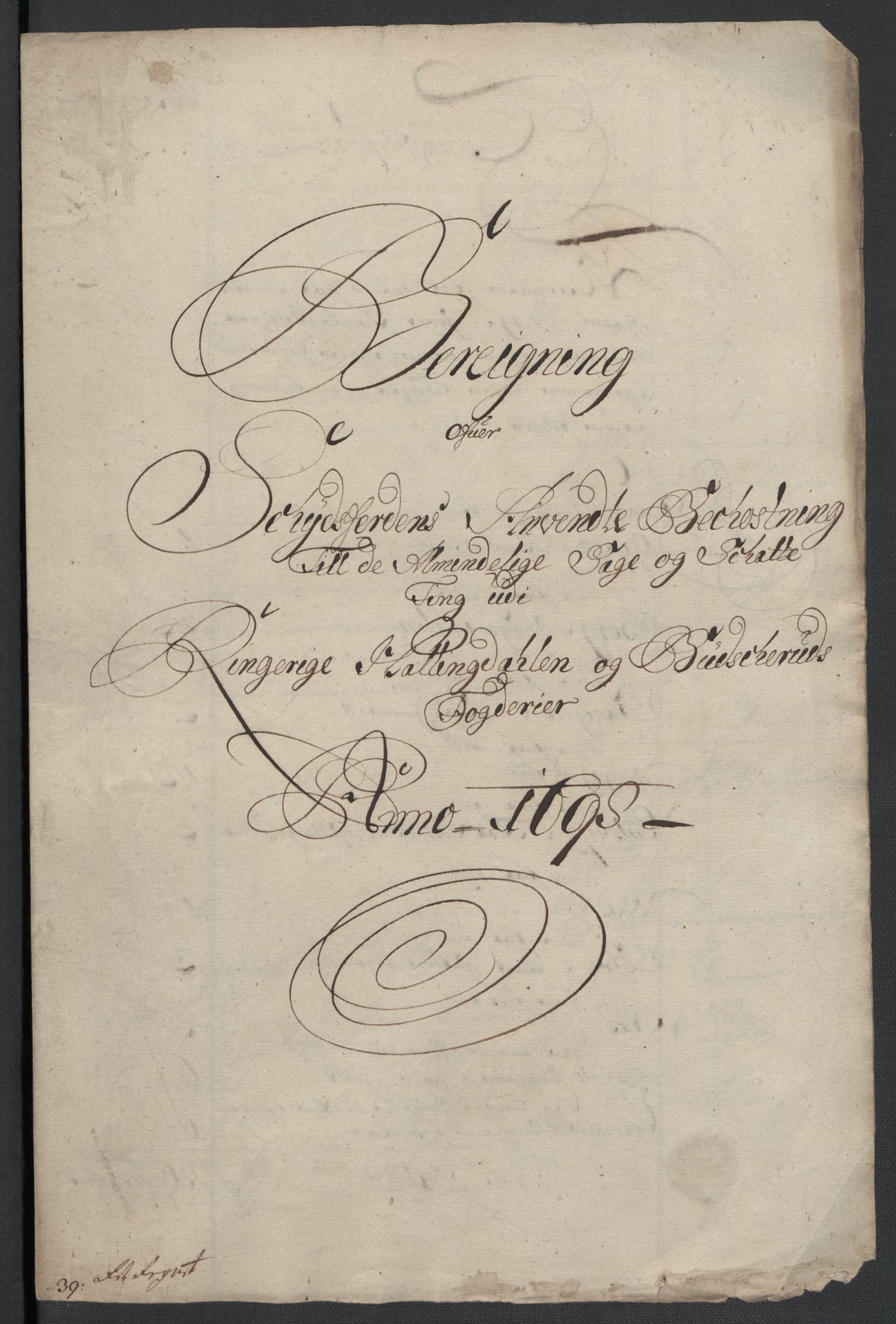 Rentekammeret inntil 1814, Reviderte regnskaper, Fogderegnskap, RA/EA-4092/R22/L1455: Fogderegnskap Ringerike, Hallingdal og Buskerud, 1698, p. 308