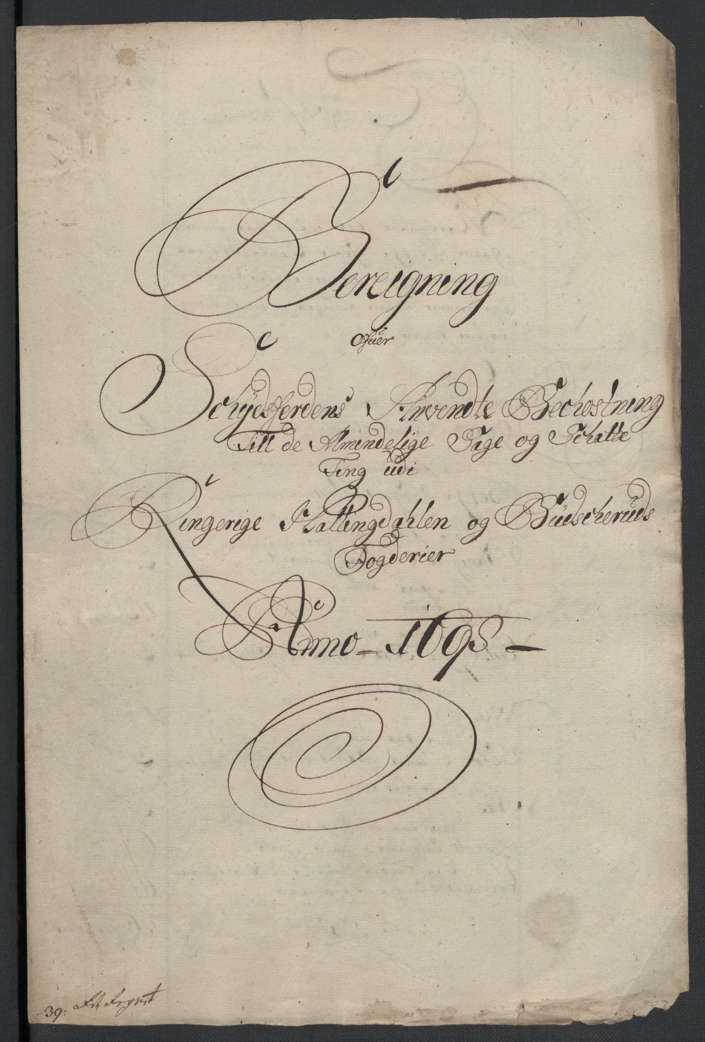 Rentekammeret inntil 1814, Reviderte regnskaper, Fogderegnskap, AV/RA-EA-4092/R22/L1455: Fogderegnskap Ringerike, Hallingdal og Buskerud, 1698, p. 308