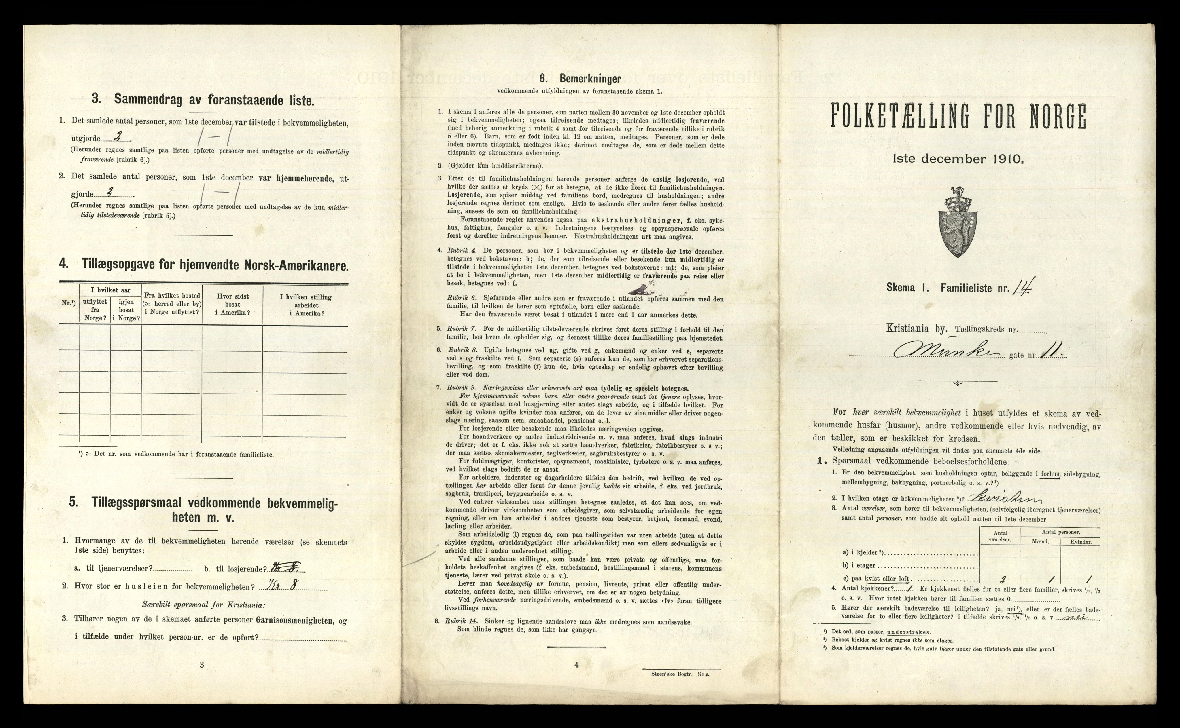 RA, 1910 census for Kristiania, 1910, p. 66379