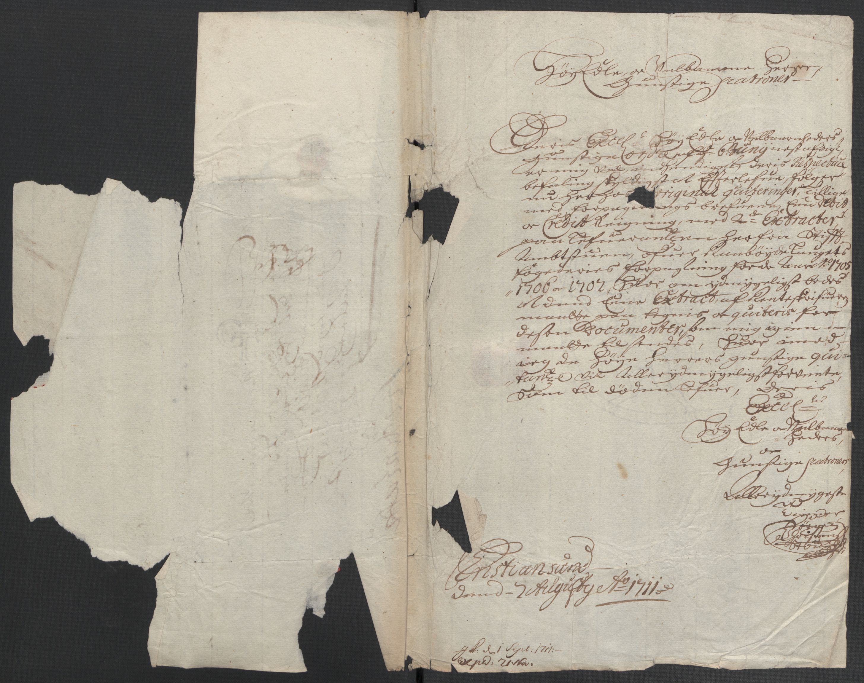 Rentekammeret inntil 1814, Reviderte regnskaper, Fogderegnskap, AV/RA-EA-4092/R40/L2448: Fogderegnskap Råbyggelag, 1706-1708, p. 262