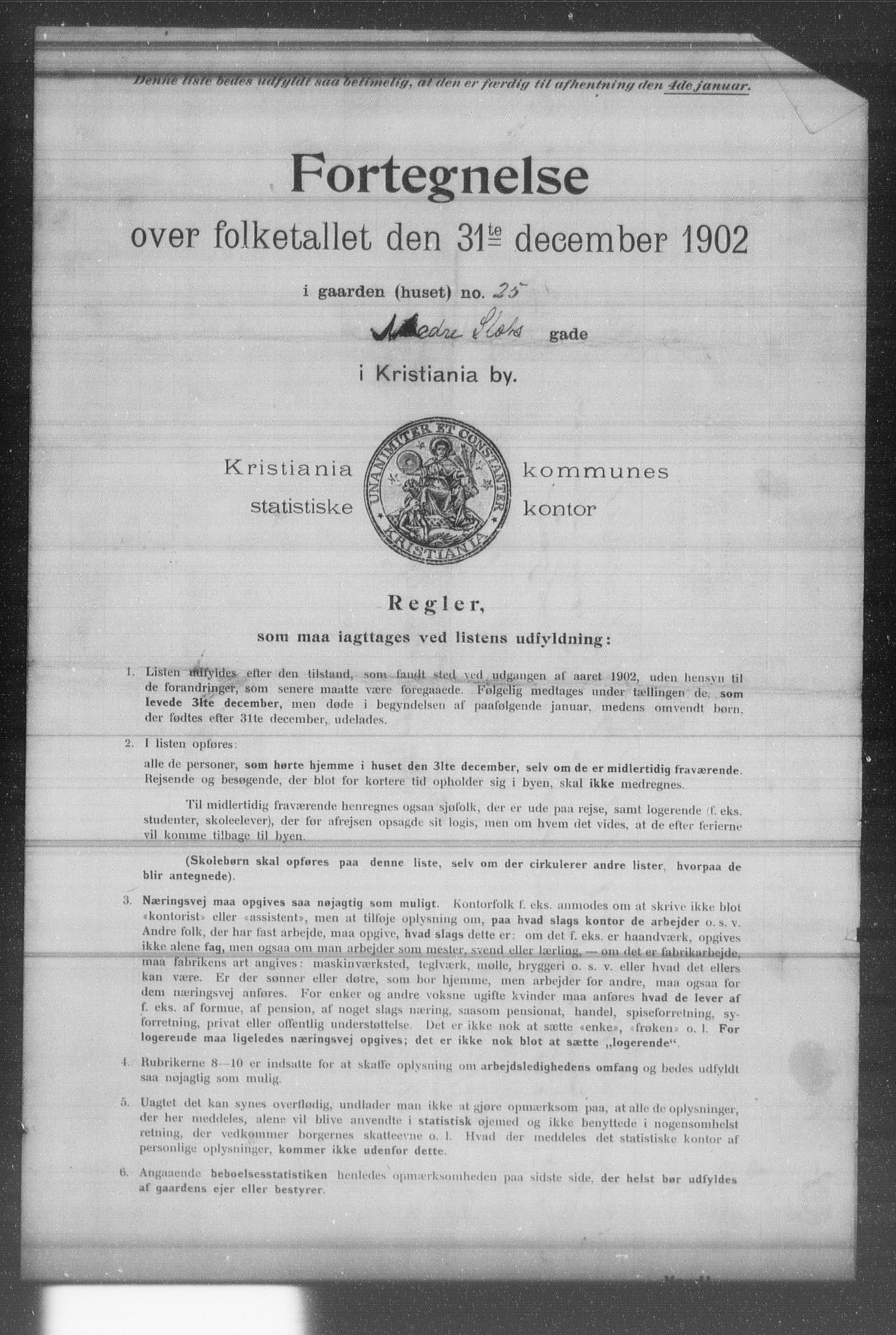 OBA, Municipal Census 1902 for Kristiania, 1902, p. 13178