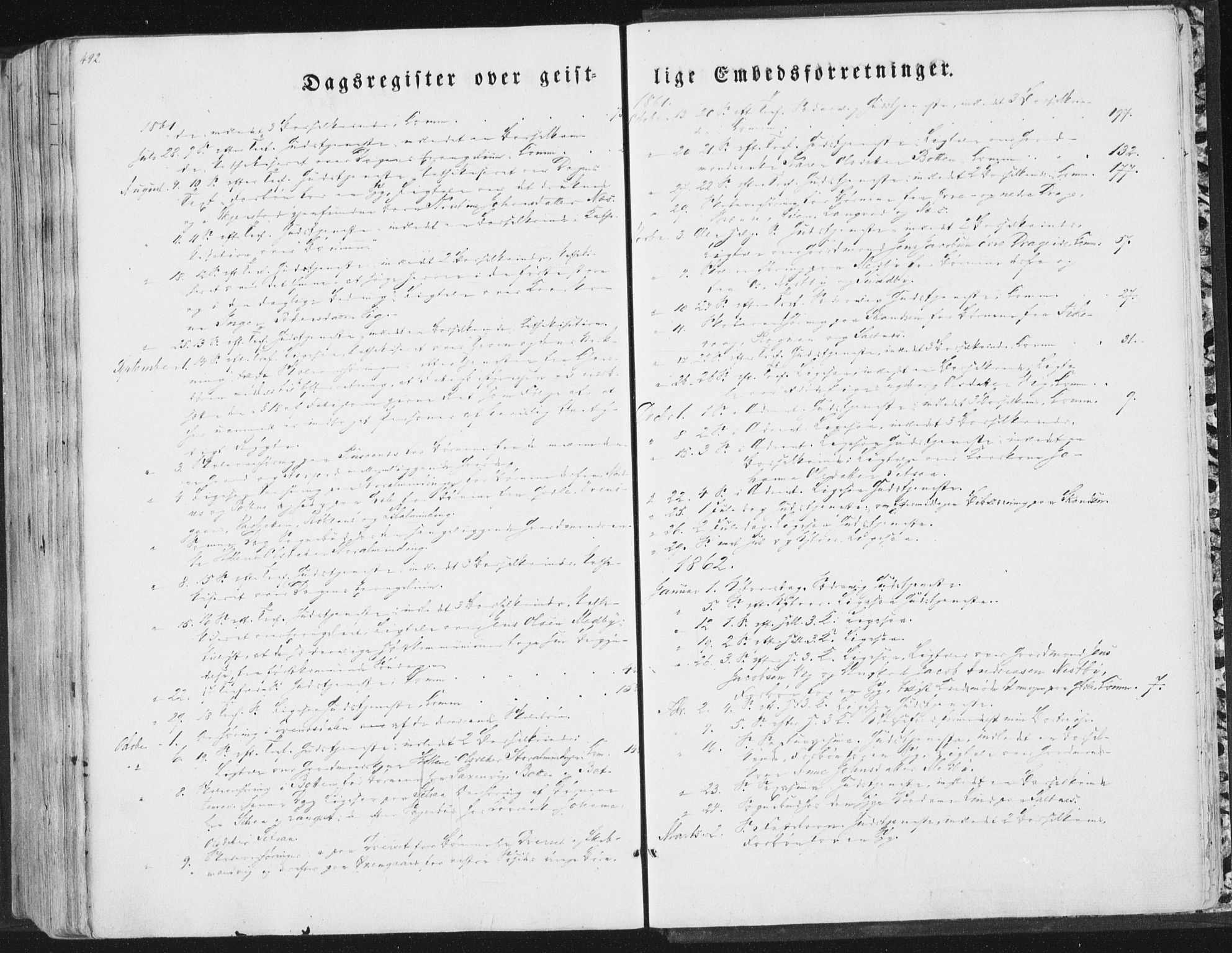 Ministerialprotokoller, klokkerbøker og fødselsregistre - Nordland, SAT/A-1459/847/L0667: Parish register (official) no. 847A07, 1842-1871, p. 492