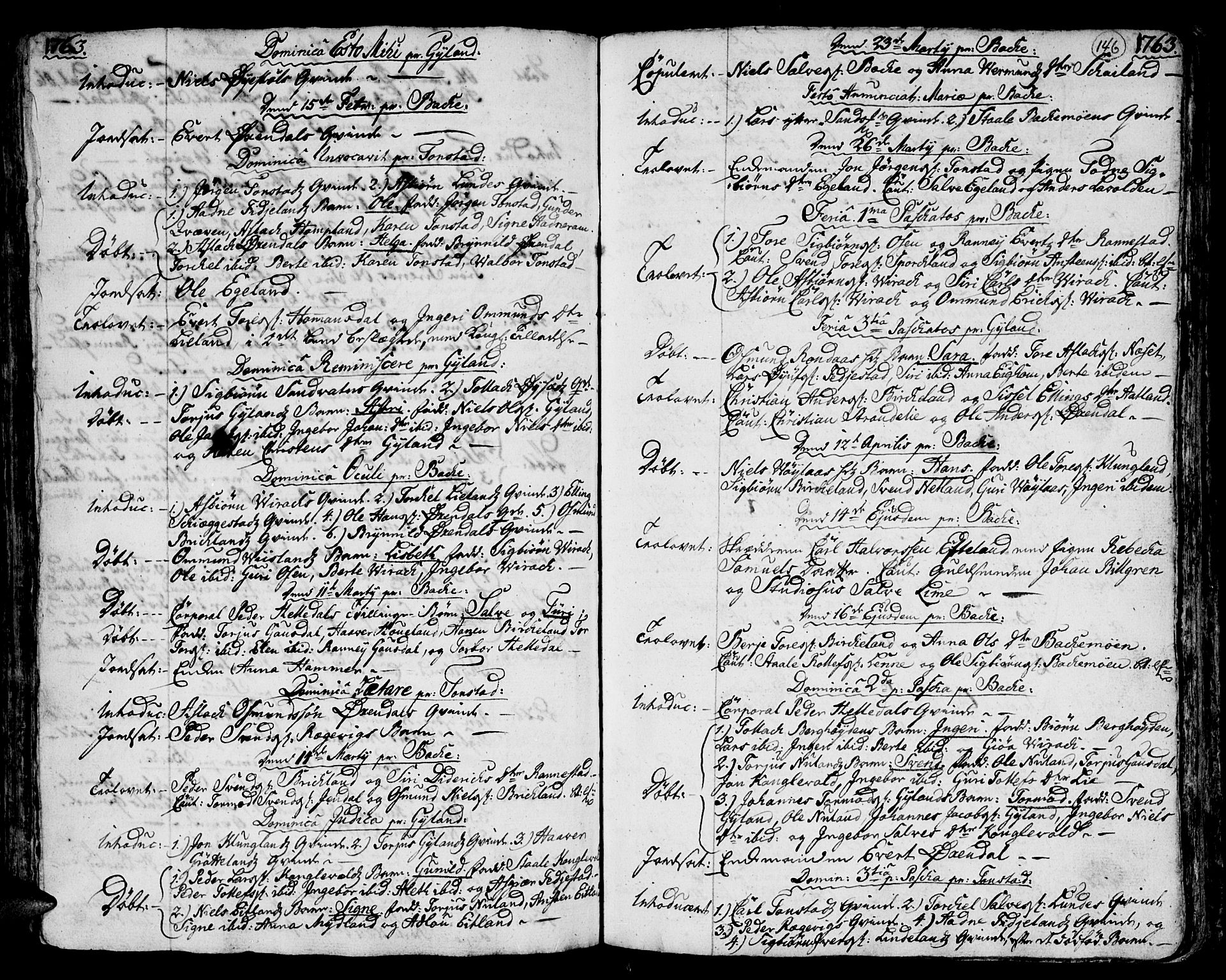 Bakke sokneprestkontor, AV/SAK-1111-0002/F/Fa/Faa/L0001: Parish register (official) no. A 1, 1741-1780, p. 146