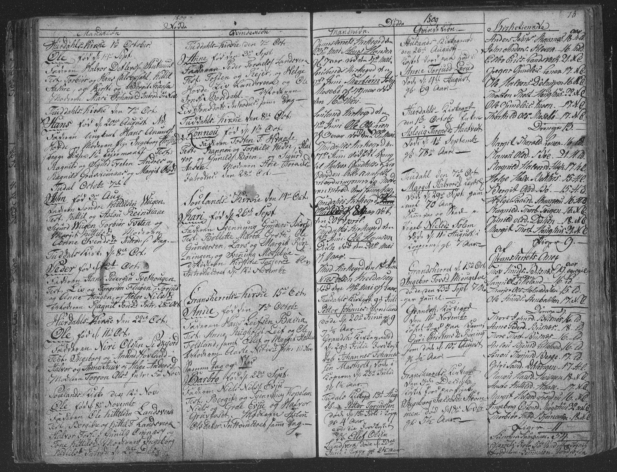 Hjartdal kirkebøker, AV/SAKO-A-270/F/Fa/L0006: Parish register (official) no. I 6, 1801-1814, p. 78