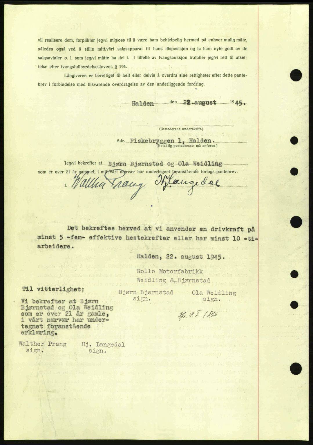 Idd og Marker sorenskriveri, AV/SAO-A-10283/G/Gb/Gbc/L0002: Mortgage book no. B4-9a, 1939-1945, Diary no: : 673/1945