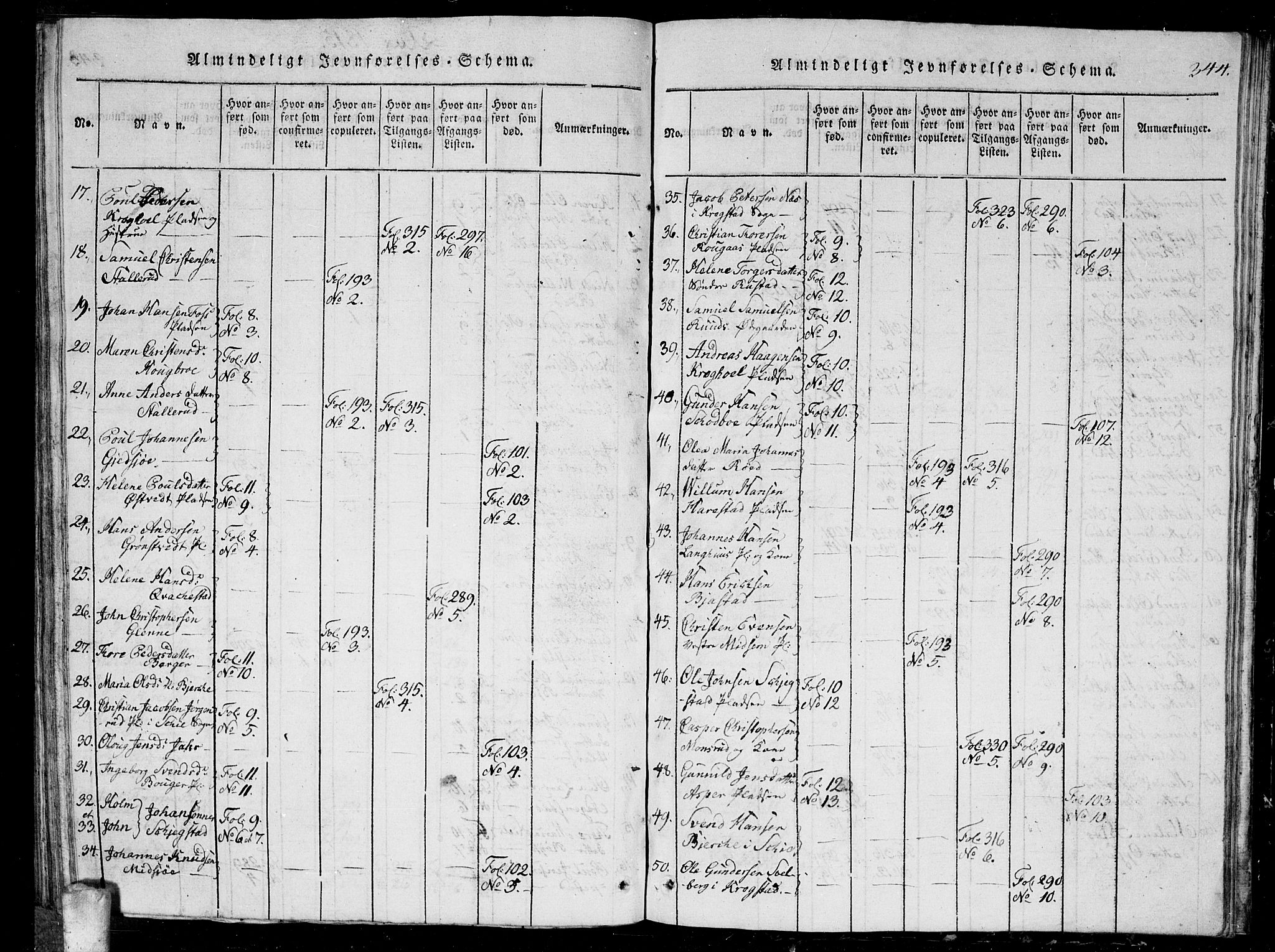 Kråkstad prestekontor Kirkebøker, AV/SAO-A-10125a/G/Ga/L0001: Parish register (copy) no. I 1, 1813-1824, p. 344