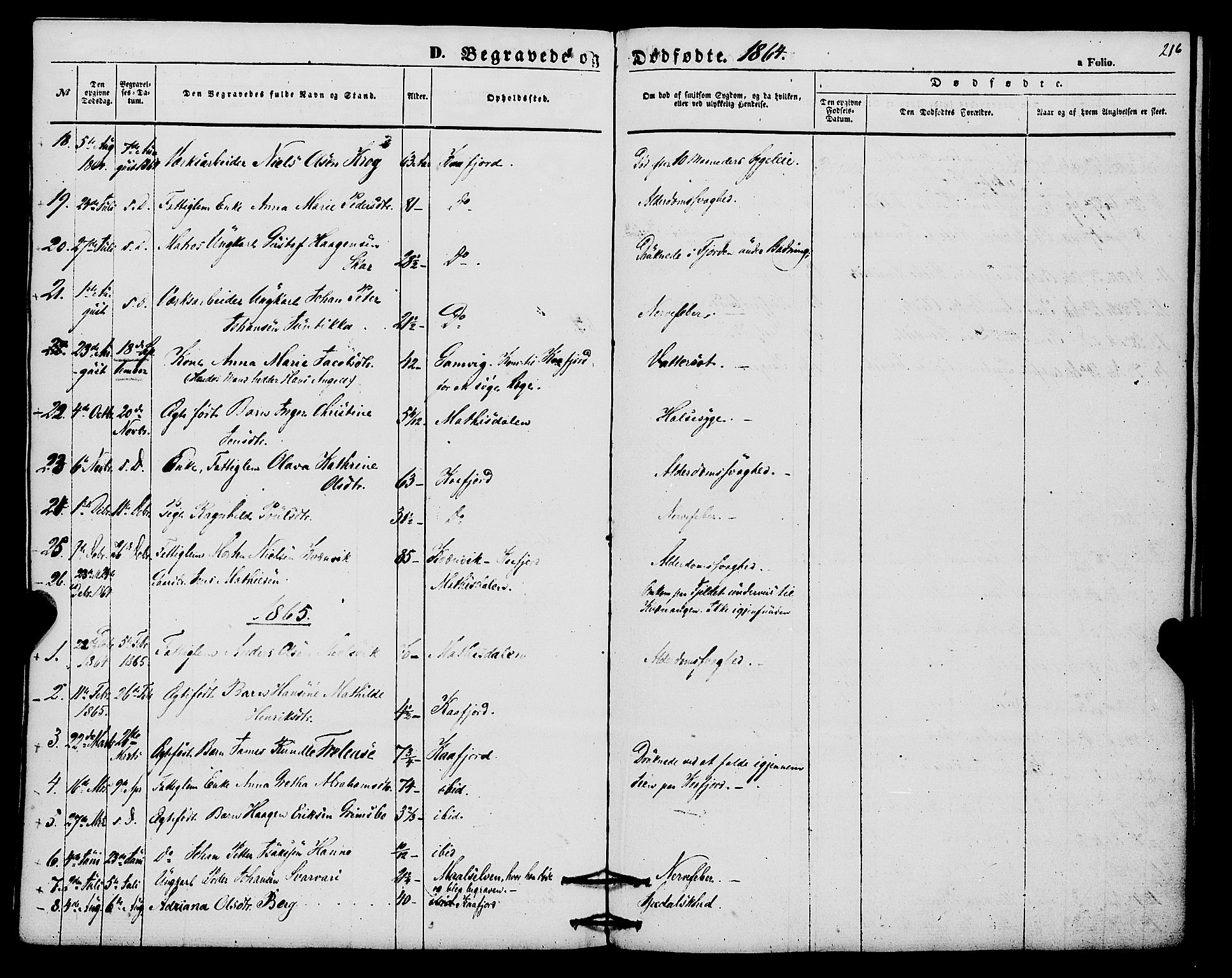 Alta sokneprestkontor, SATØ/S-1338/H/Ha/L0004.kirke: Parish register (official) no. 4, 1858-1880, p. 216