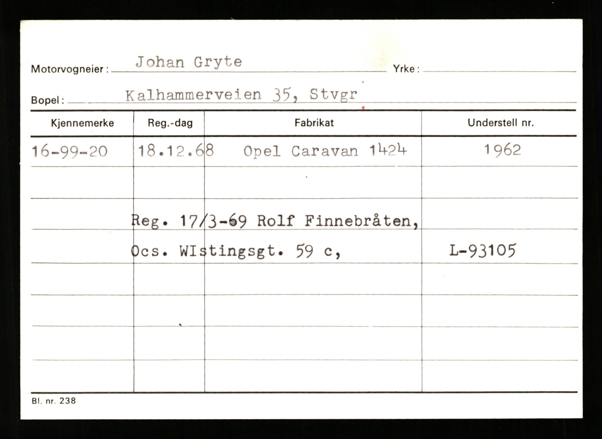 Stavanger trafikkstasjon, AV/SAST-A-101942/0/G/L0010: Registreringsnummer: 130000 - 239953, 1930-1971, p. 1363