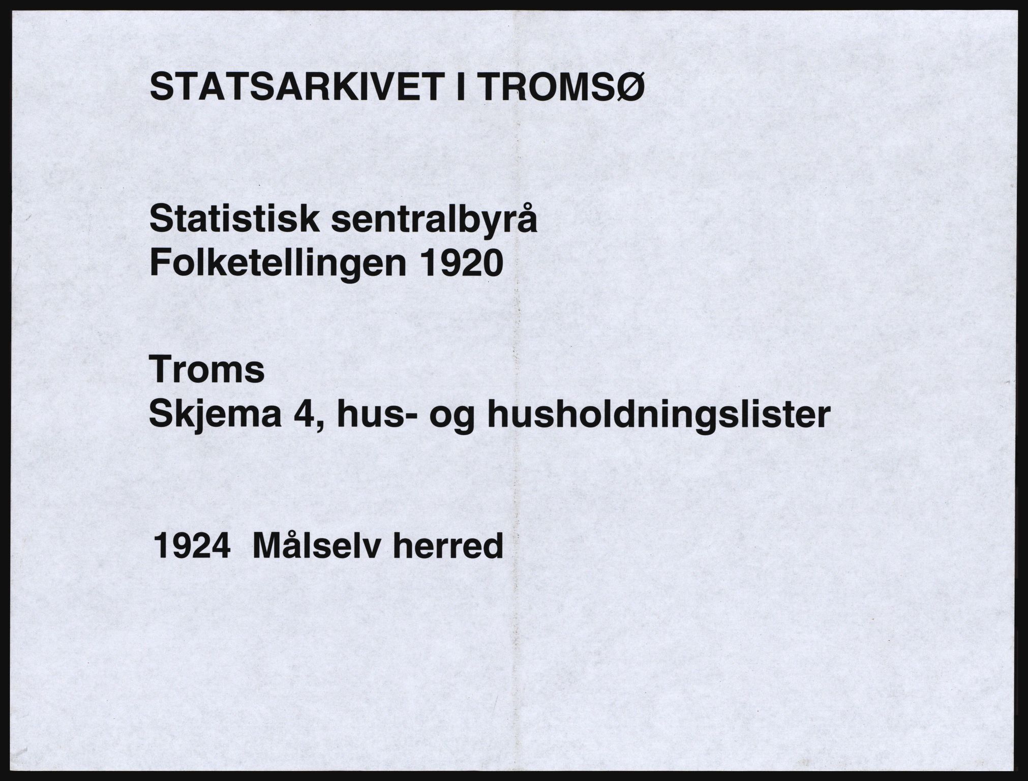 SATØ, 1920 census for Målselv, 1920, p. 69