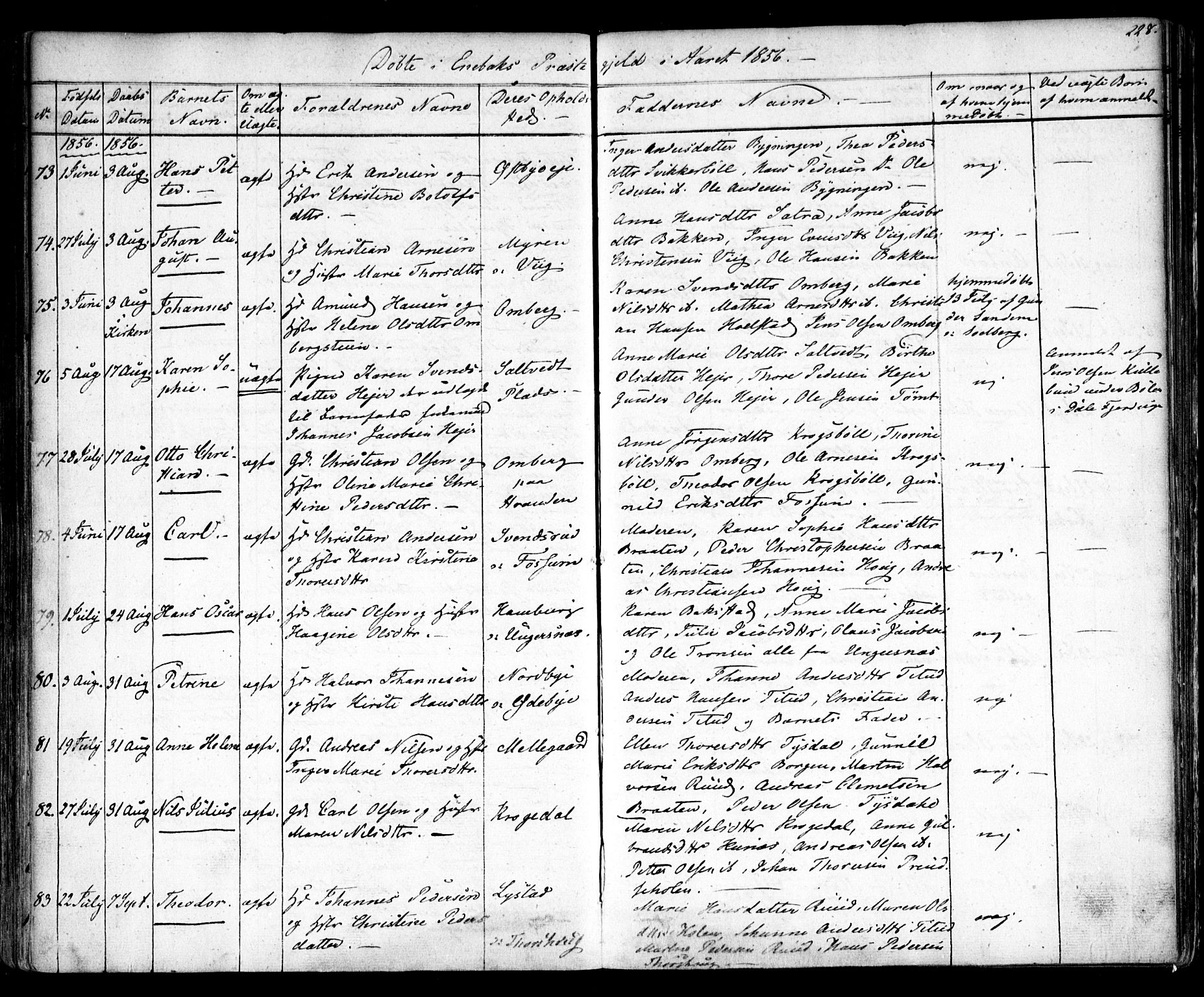 Enebakk prestekontor Kirkebøker, SAO/A-10171c/F/Fa/L0009: Parish register (official) no. I 9, 1832-1861, p. 228