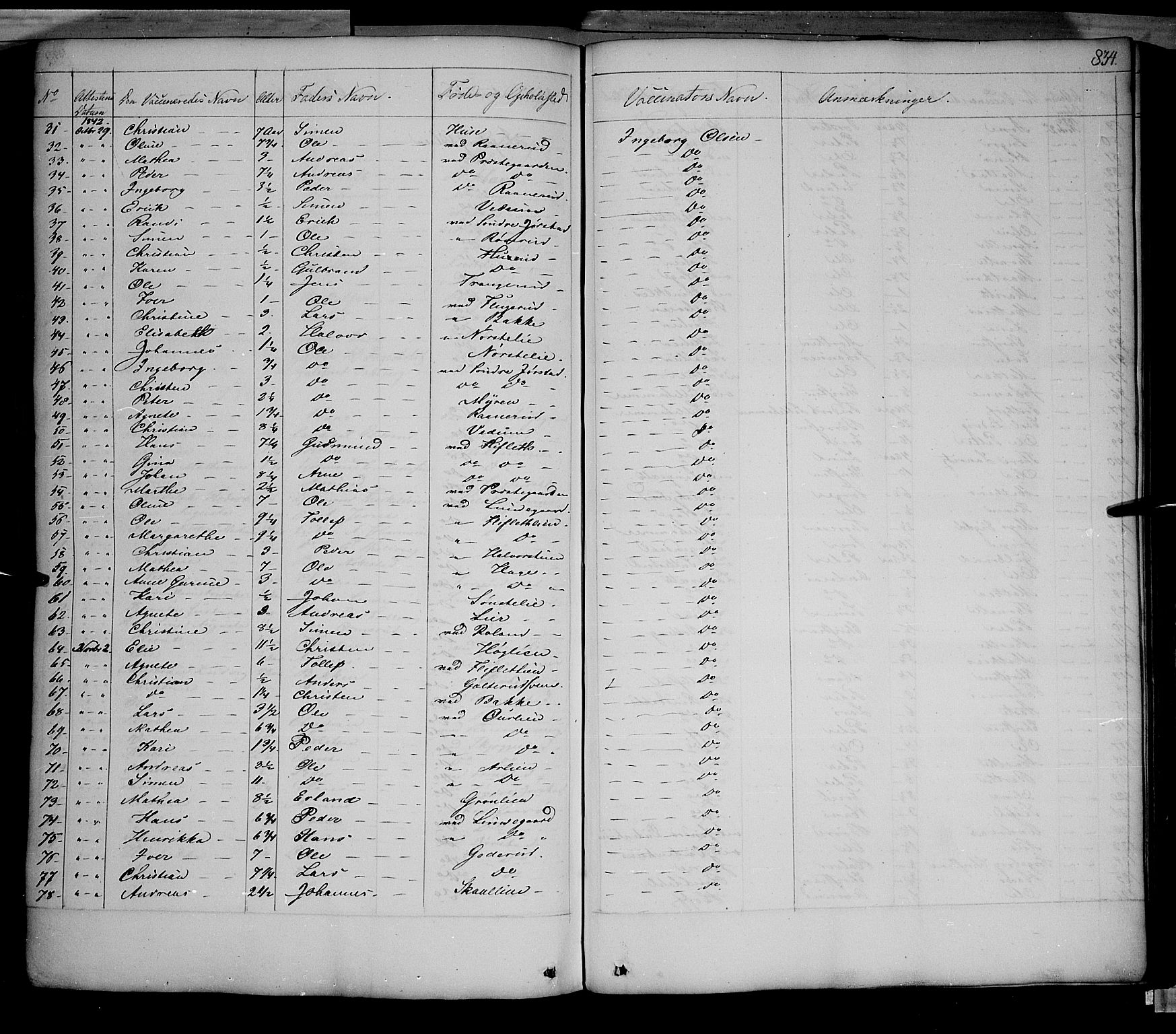 Fåberg prestekontor, AV/SAH-PREST-086/H/Ha/Haa/L0005: Parish register (official) no. 5, 1836-1854, p. 833-834