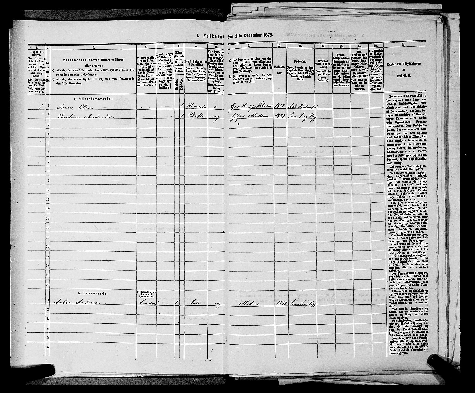 SAKO, 1875 census for 0721P Sem, 1875, p. 98