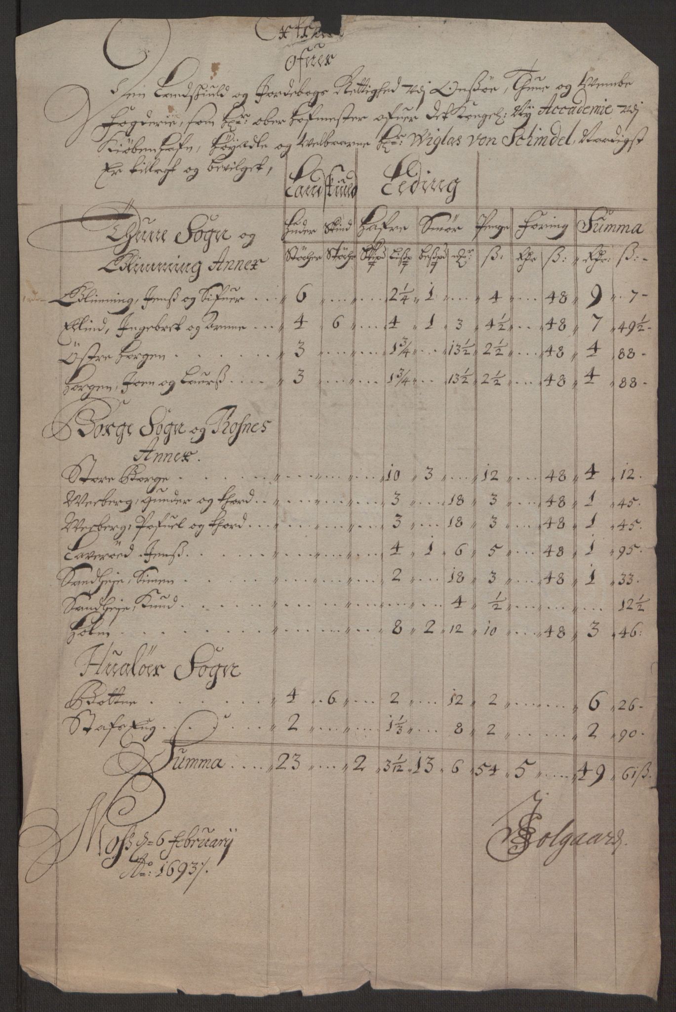 Rentekammeret inntil 1814, Reviderte regnskaper, Fogderegnskap, AV/RA-EA-4092/R03/L0120: Fogderegnskap Onsøy, Tune, Veme og Åbygge fogderi, 1692-1693, p. 226